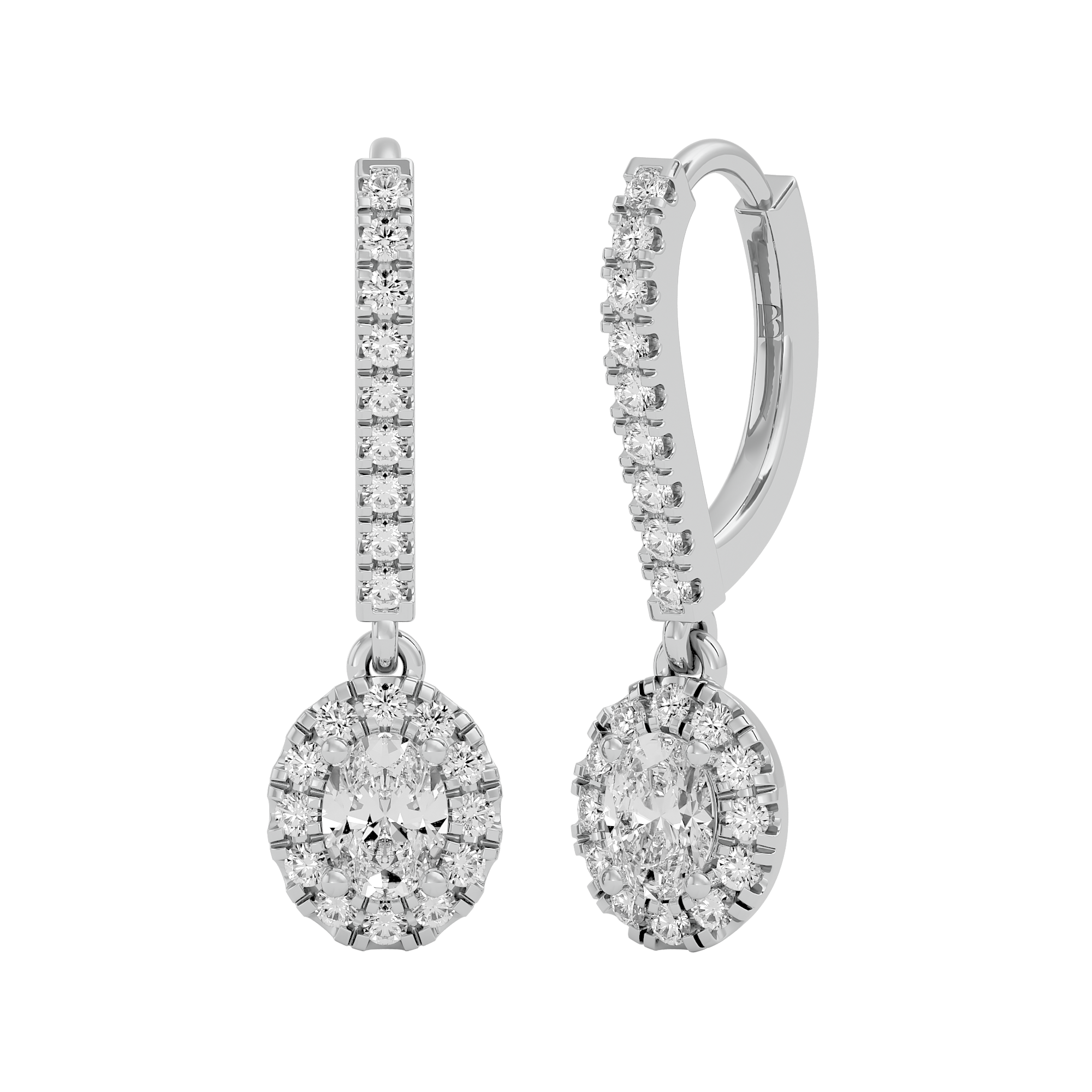 Angelic Drop Solitaire Lab Grown Diamond Earrings