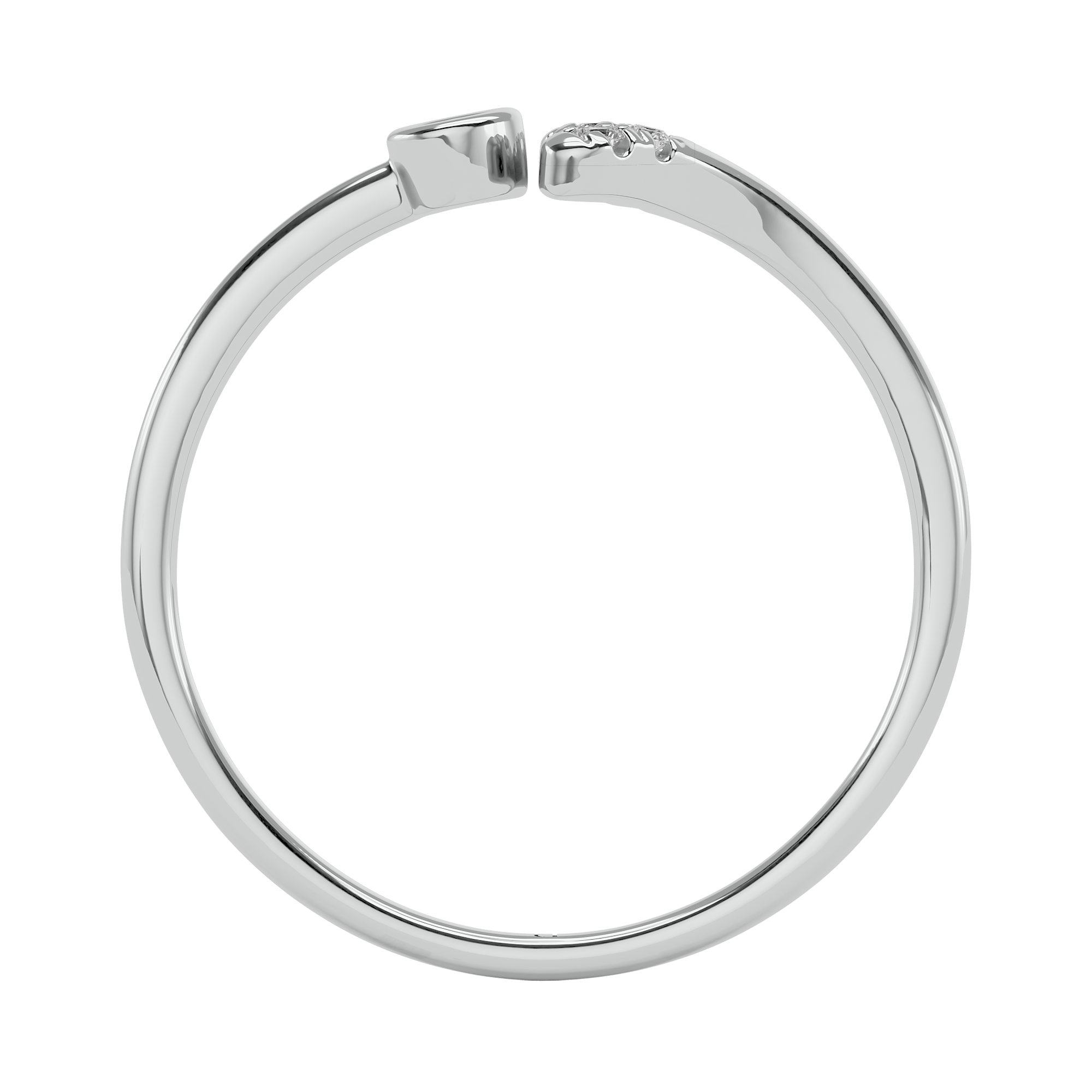 0.04Ct Lab Grown Diamond Ring in 14Kt White Gold - Blu Diamonds