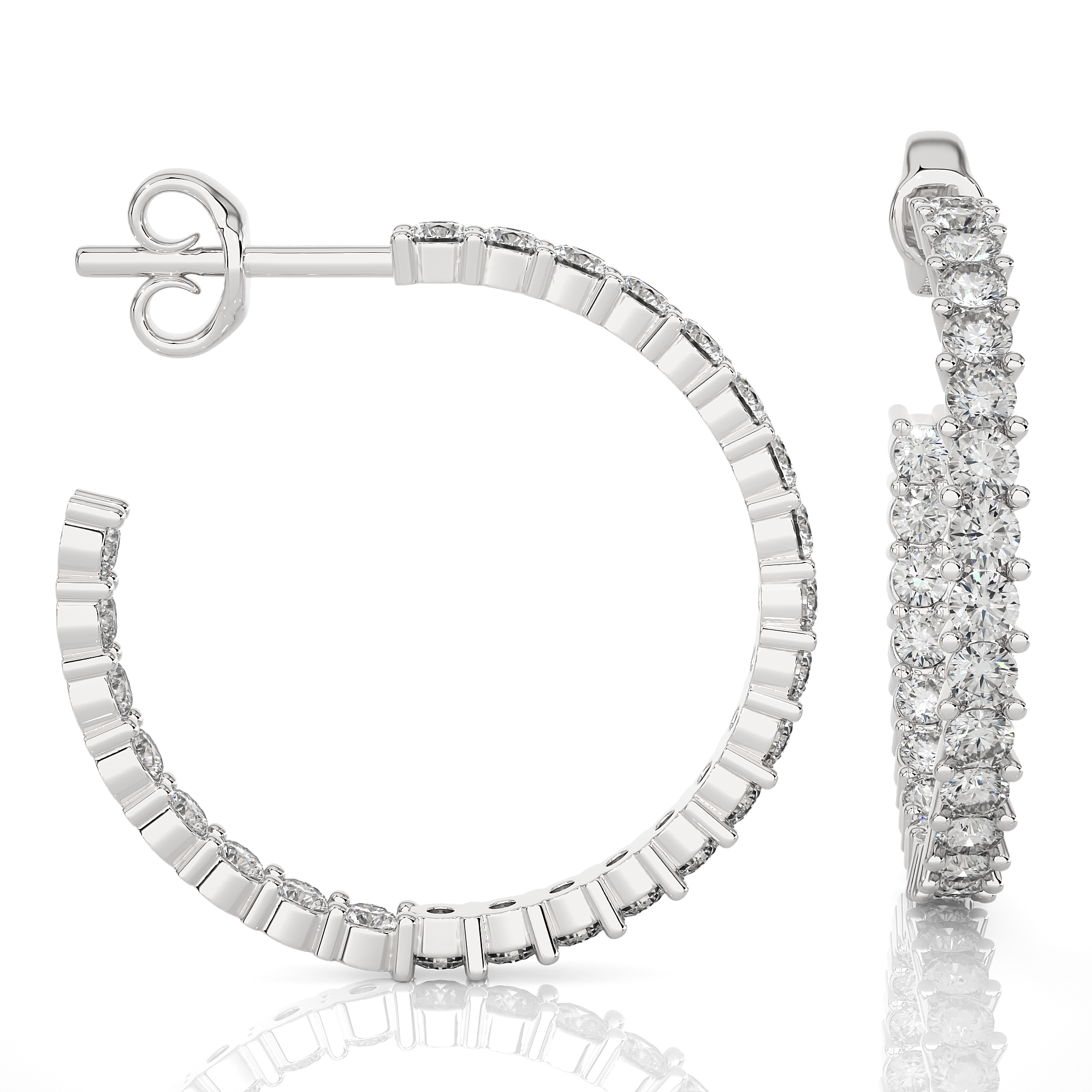 Astral Lab Grown Diamond Hoop Earrings