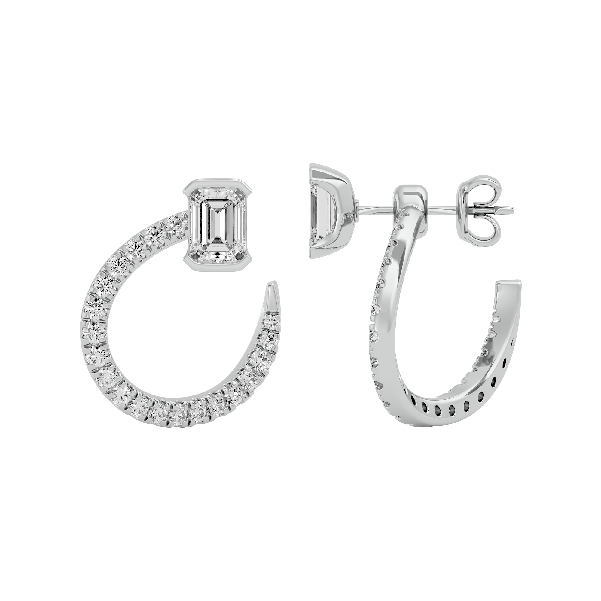 Luxe Legacy Solitaire Lab Grown Diamond Earrings