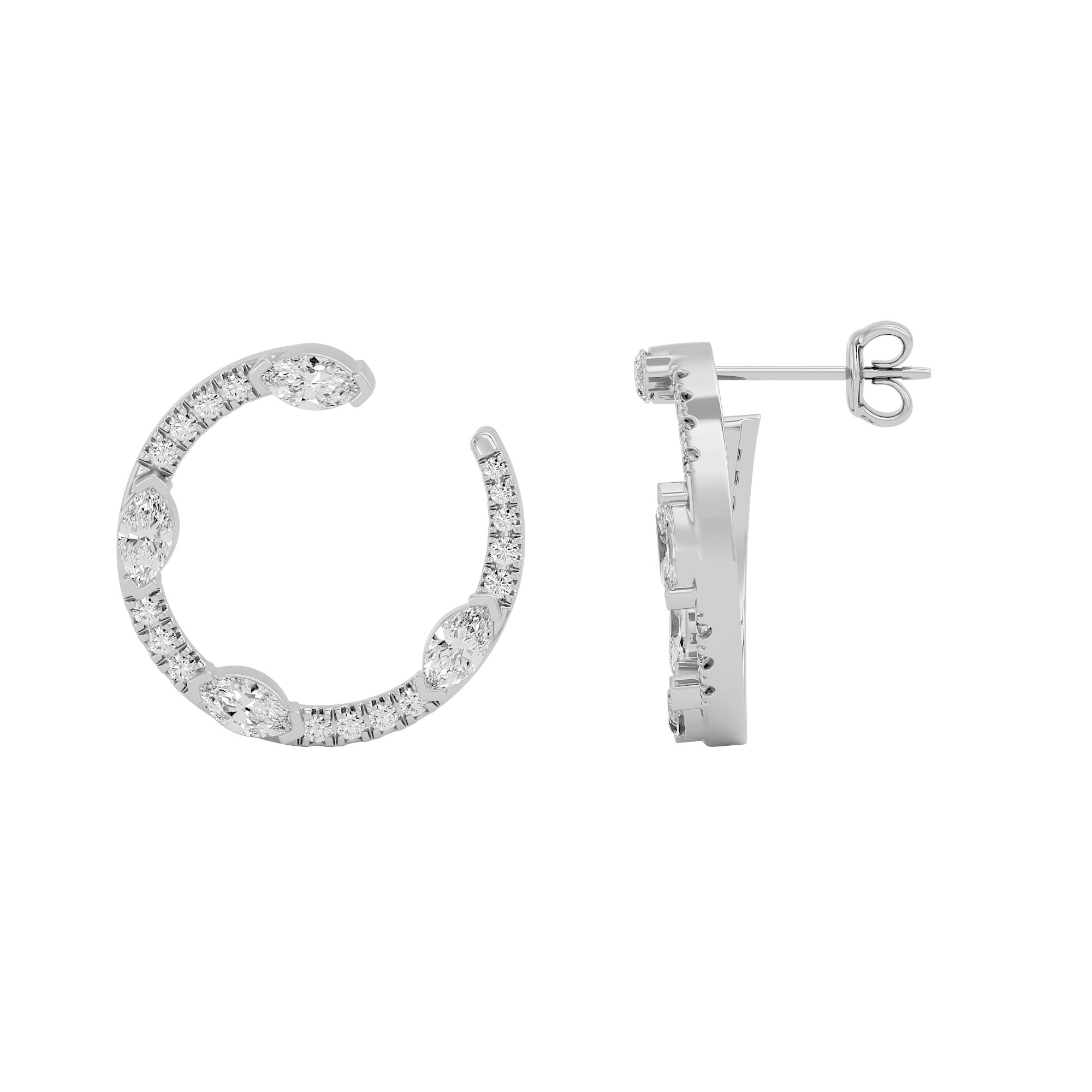 Luxe Marquise Lab Grown Diamond Earrings