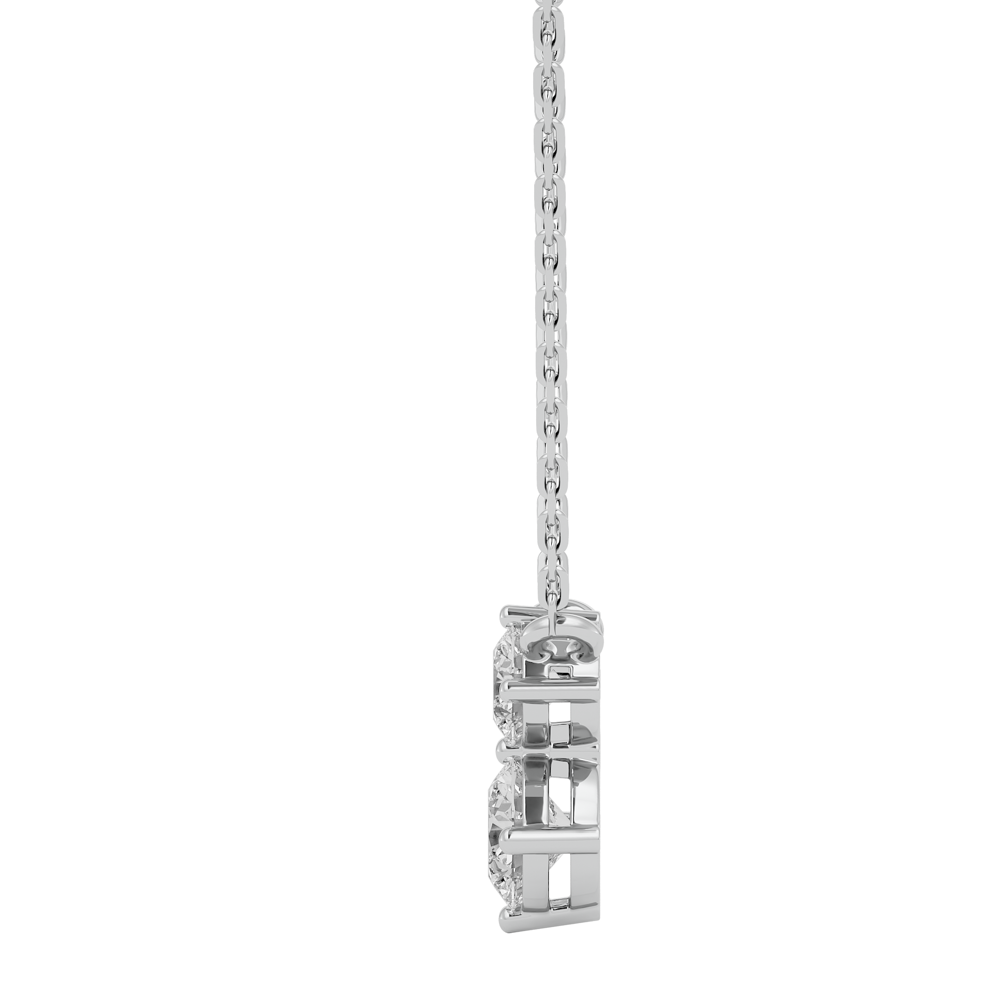 Double Brilliance Solitaire Lab Grown Diamond Pendant