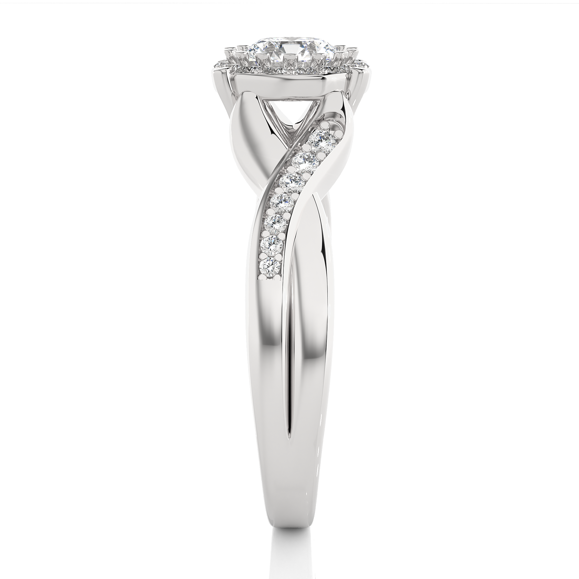 Wisteria Solitaire Lab Grown Diamond Ring