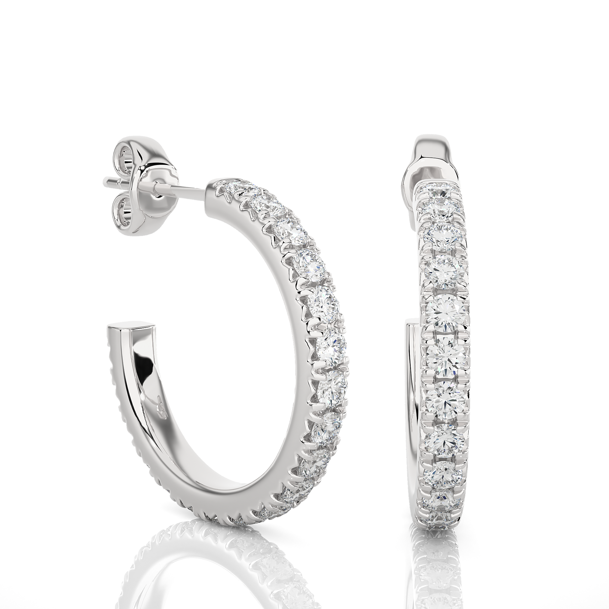 Luna Lab Grown Diamond Hoop Earrings