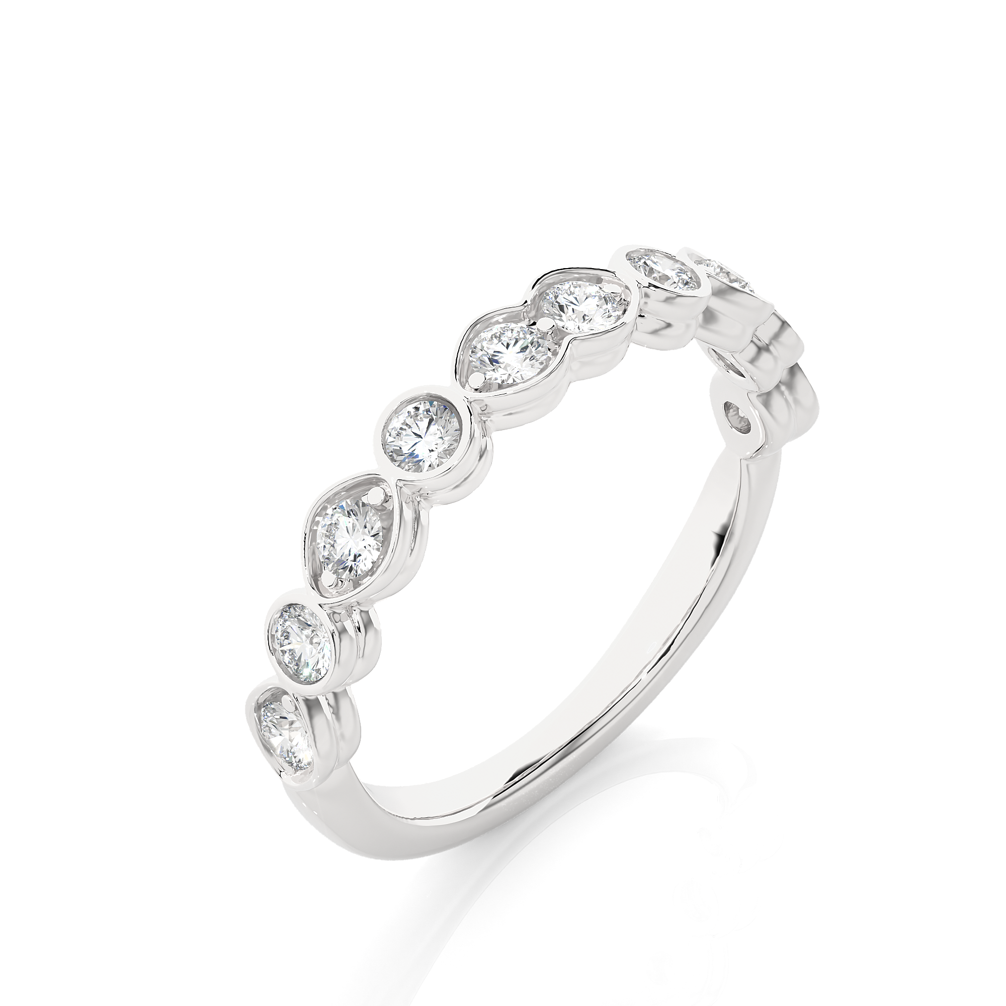 Symphony of Hearts Solitaire Lab Grown Diamond Ring