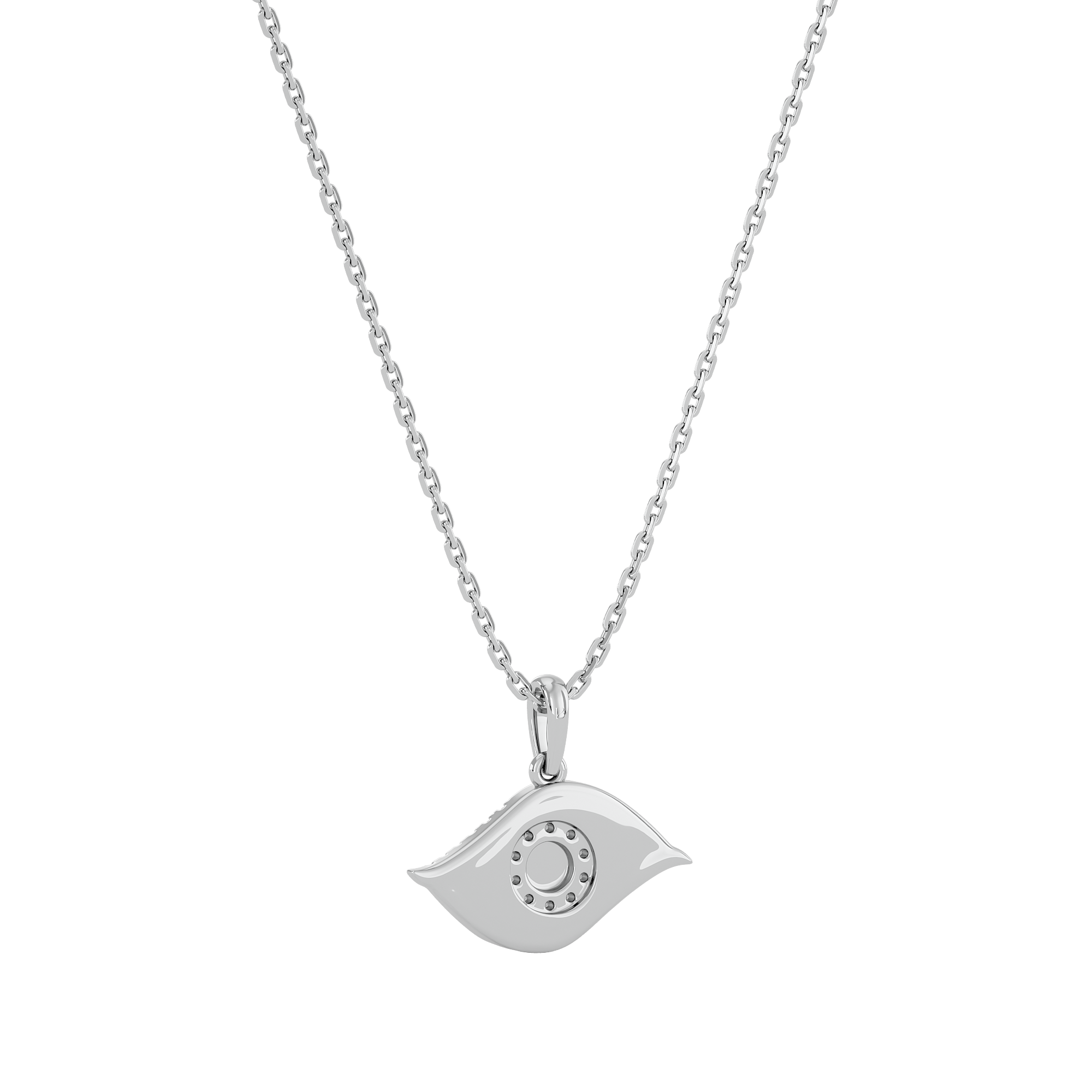 Sparkling Evil Eye Lab Grown Diamond Pendant