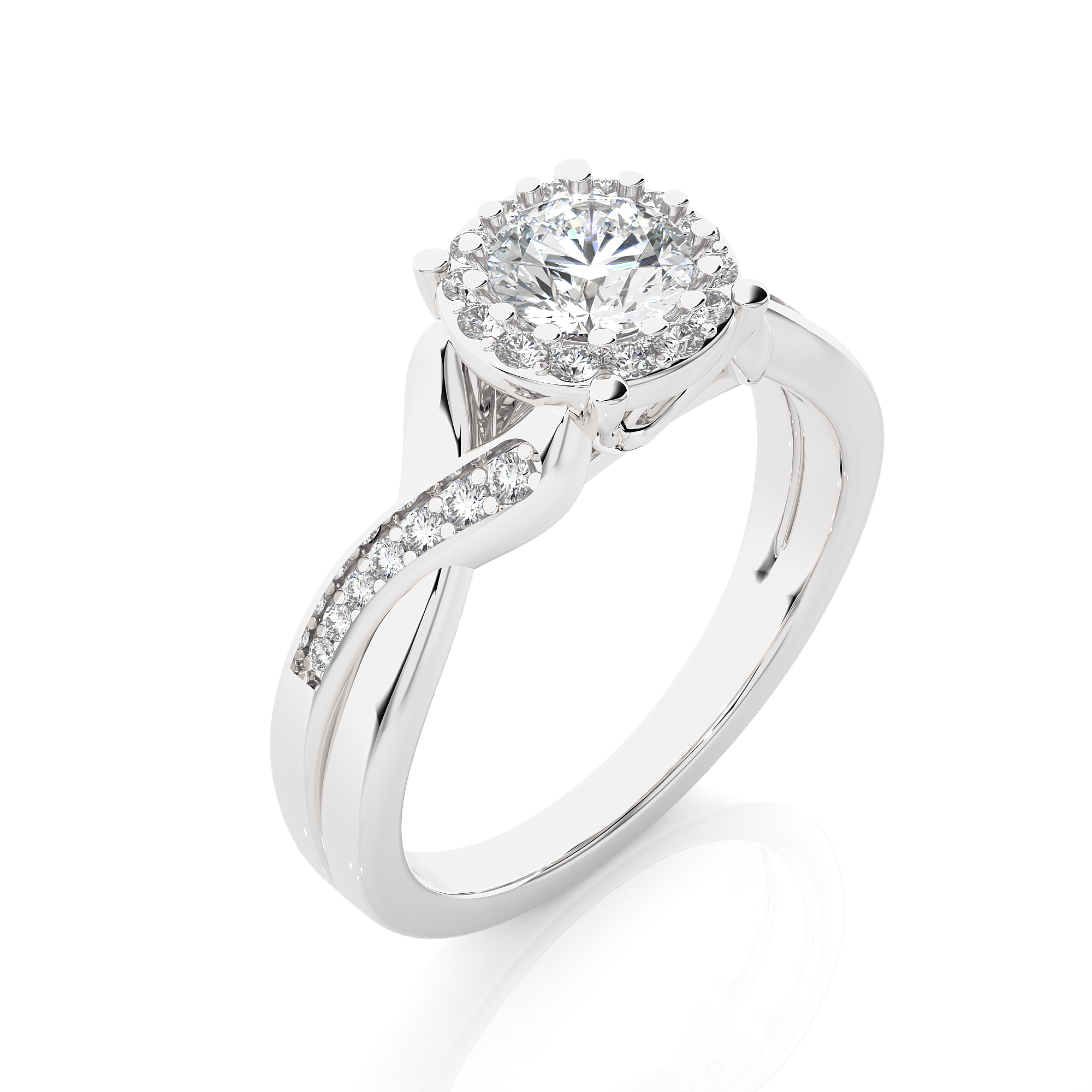 Wisteria Solitaire Lab Grown Diamond Ring