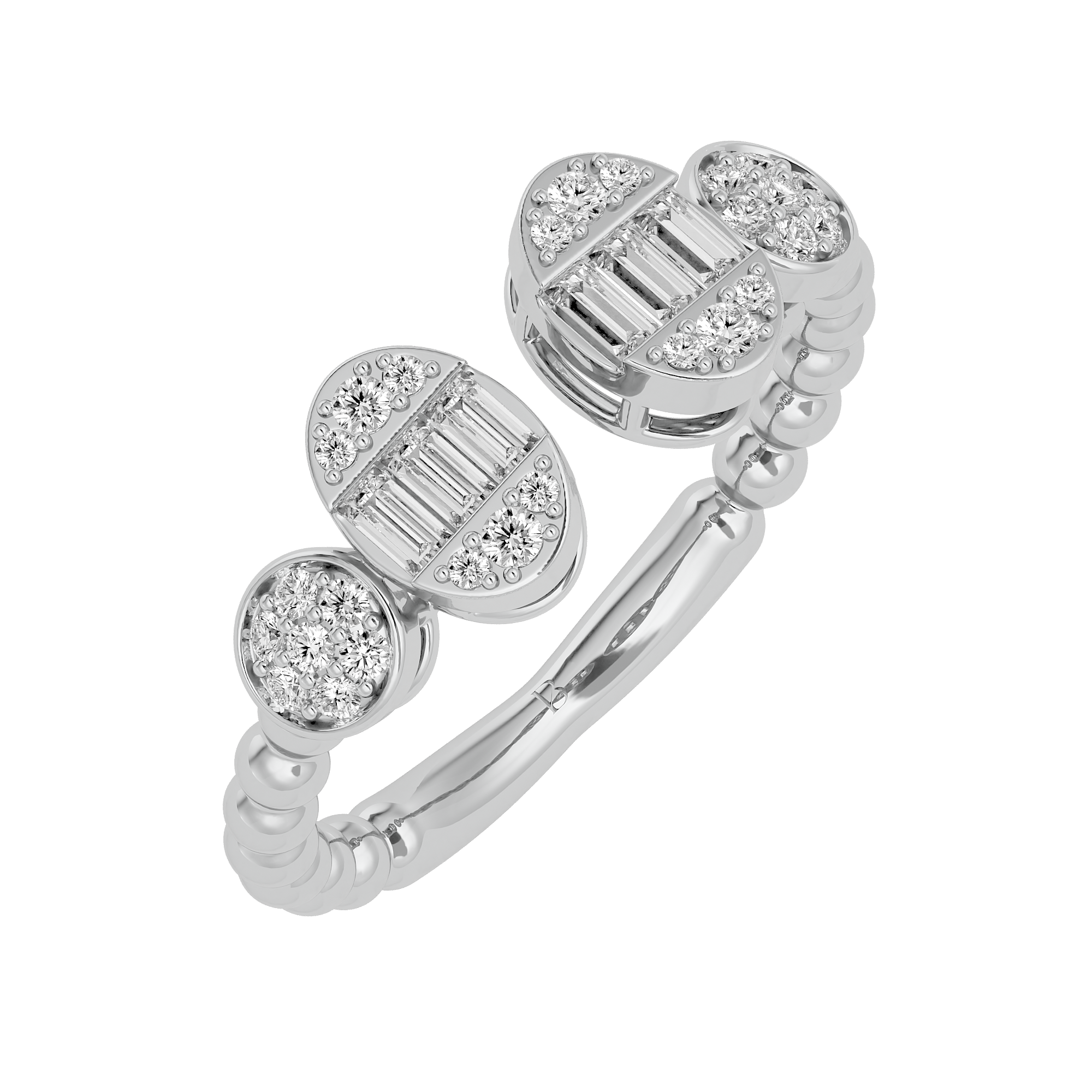 0.41 Carat Diamond Promise Ring in White Gold - Blu Diamonds