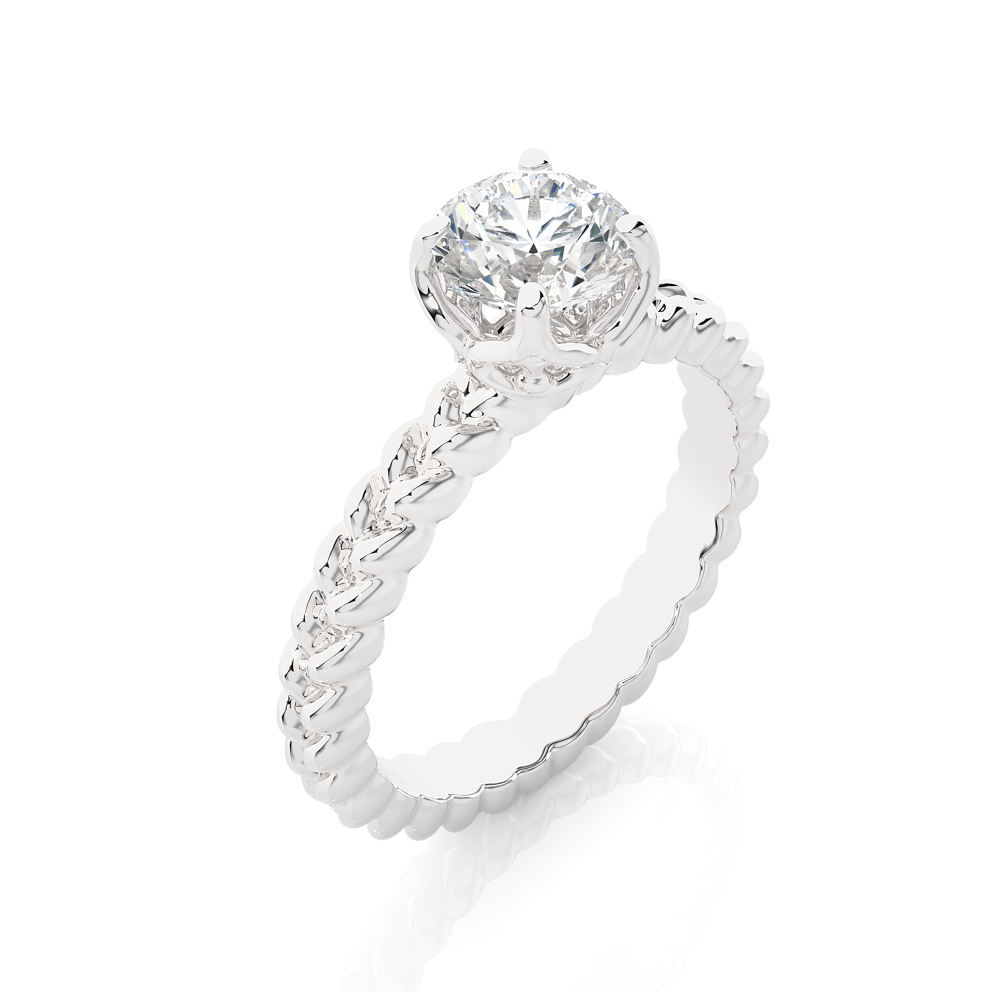 Love Me Knot Solitaire Lab Grown Diamond Ring