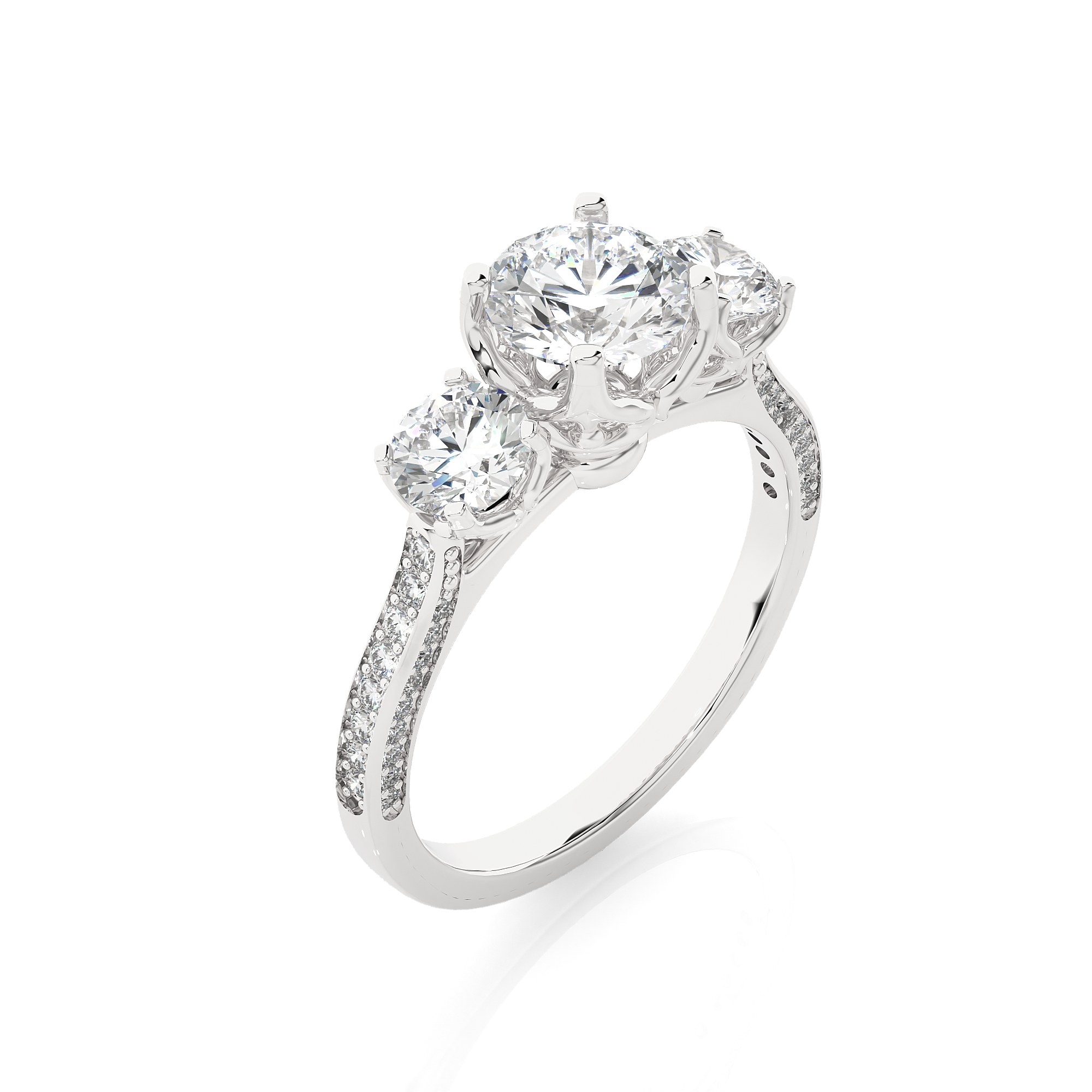 Radiant Reverie Solitaire Lab Grown Diamond Ring