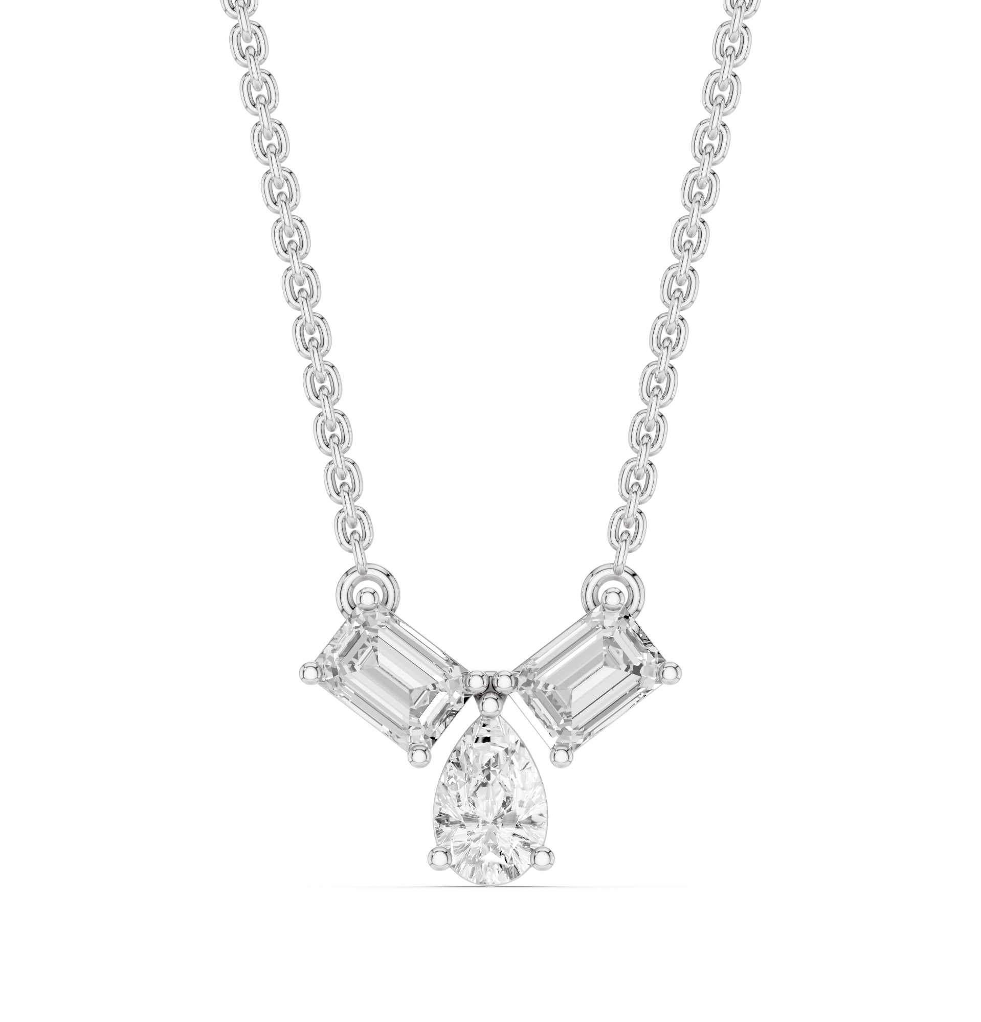 The Elarique Duo Diamond Pendant