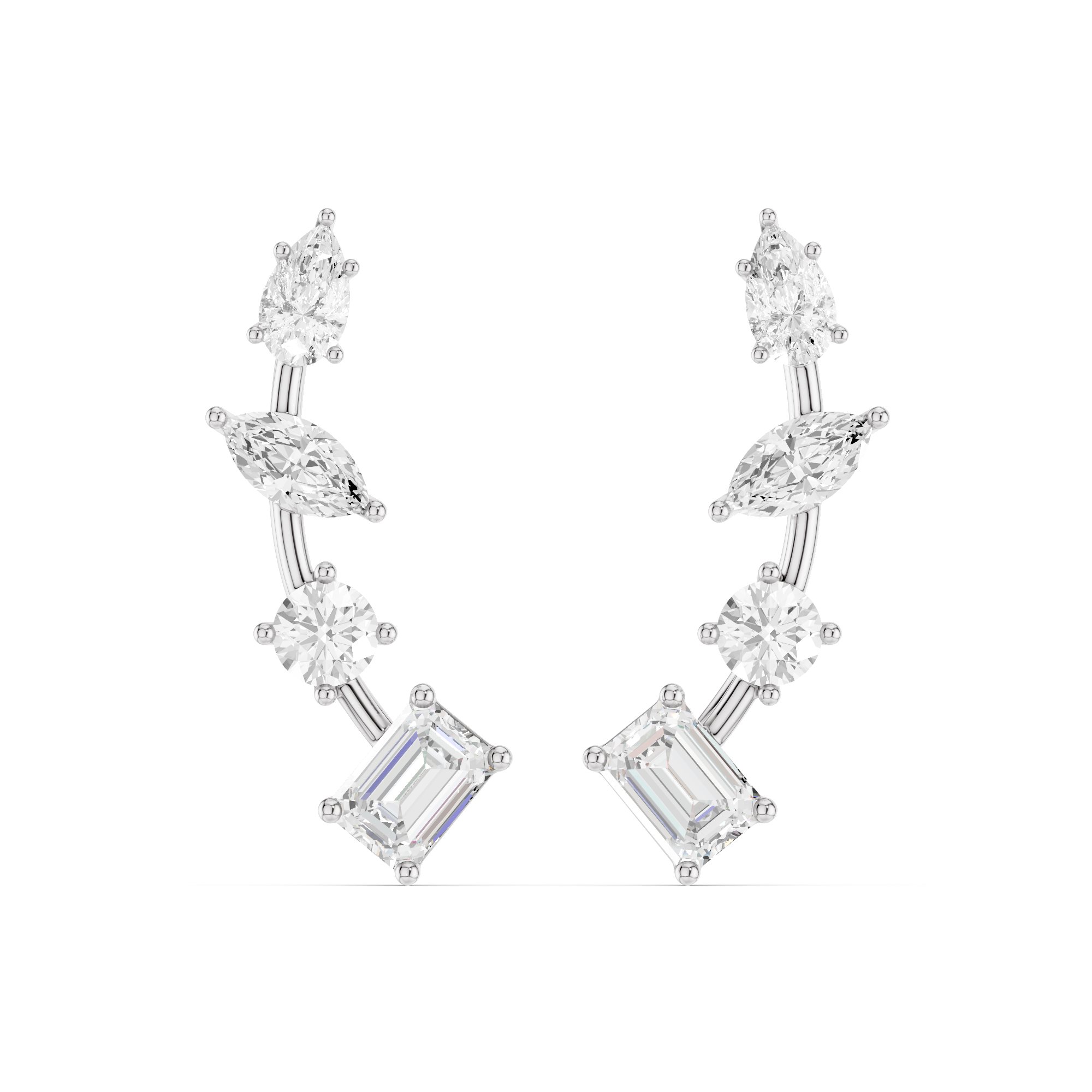 The Auralith Mosaic Diamond Earrings