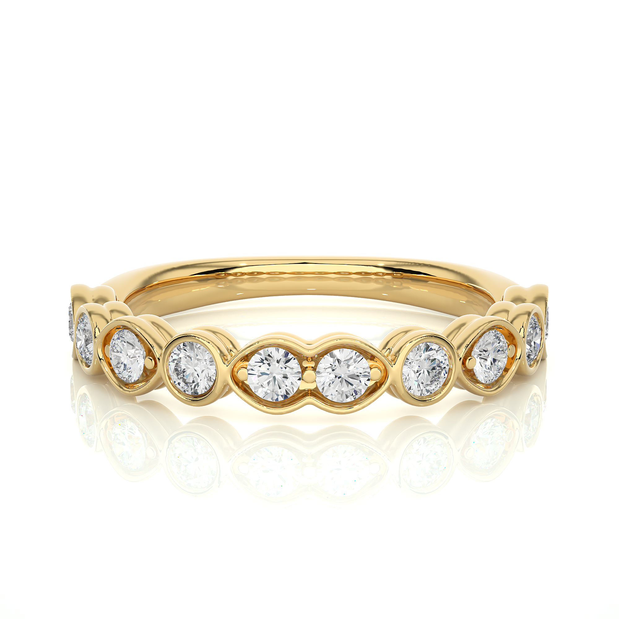 Symphony of Hearts Solitaire Lab Grown Diamond Ring
