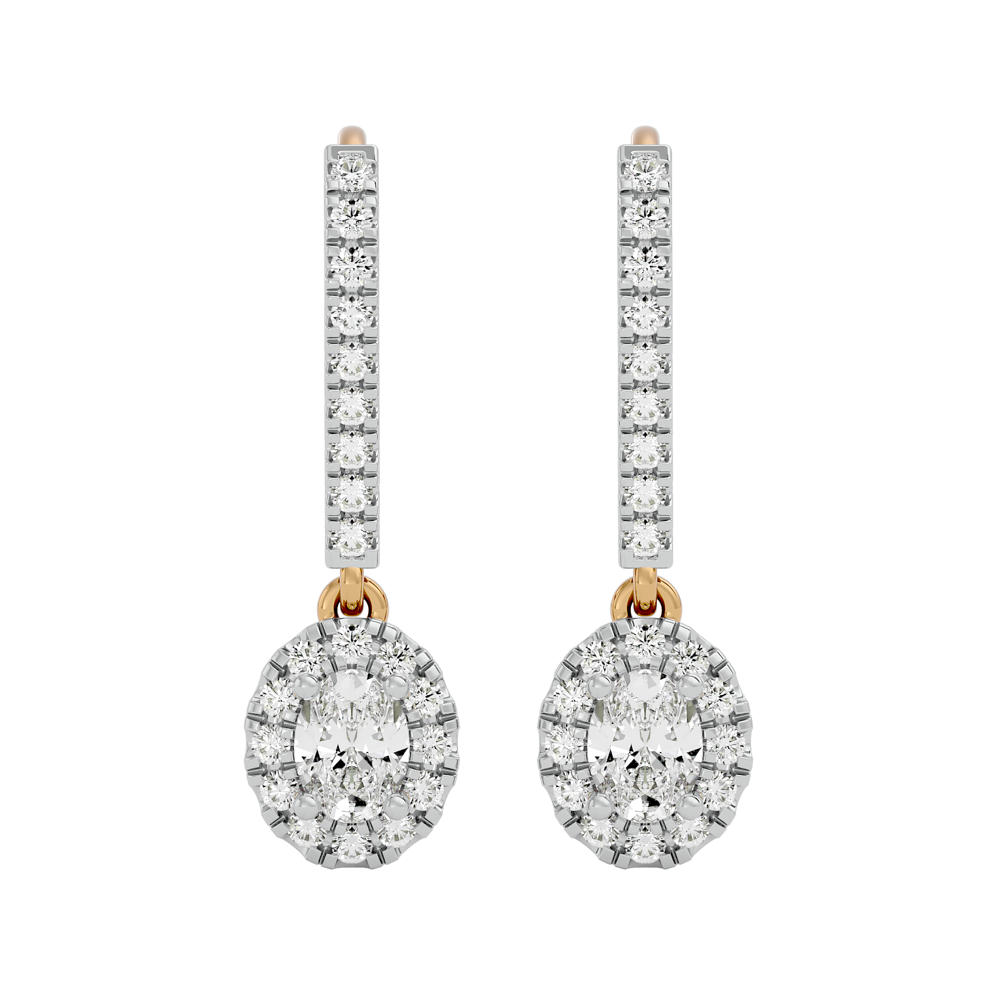 Angelic Drop Solitaire Lab Grown Diamond Earrings