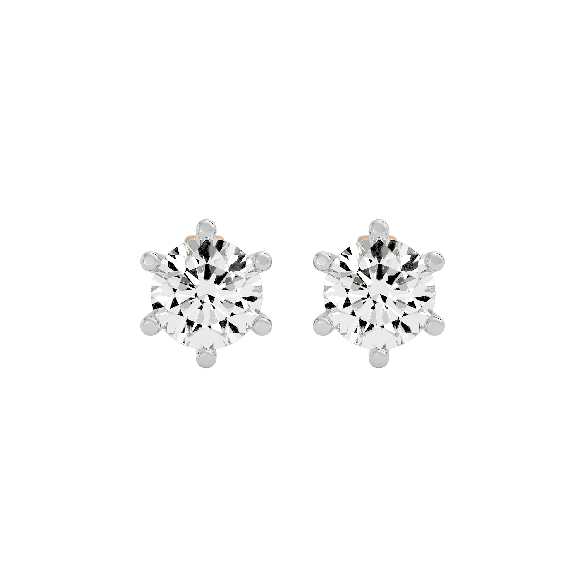 Timeless Allure Solitaire Lab Grown Diamond Earrings