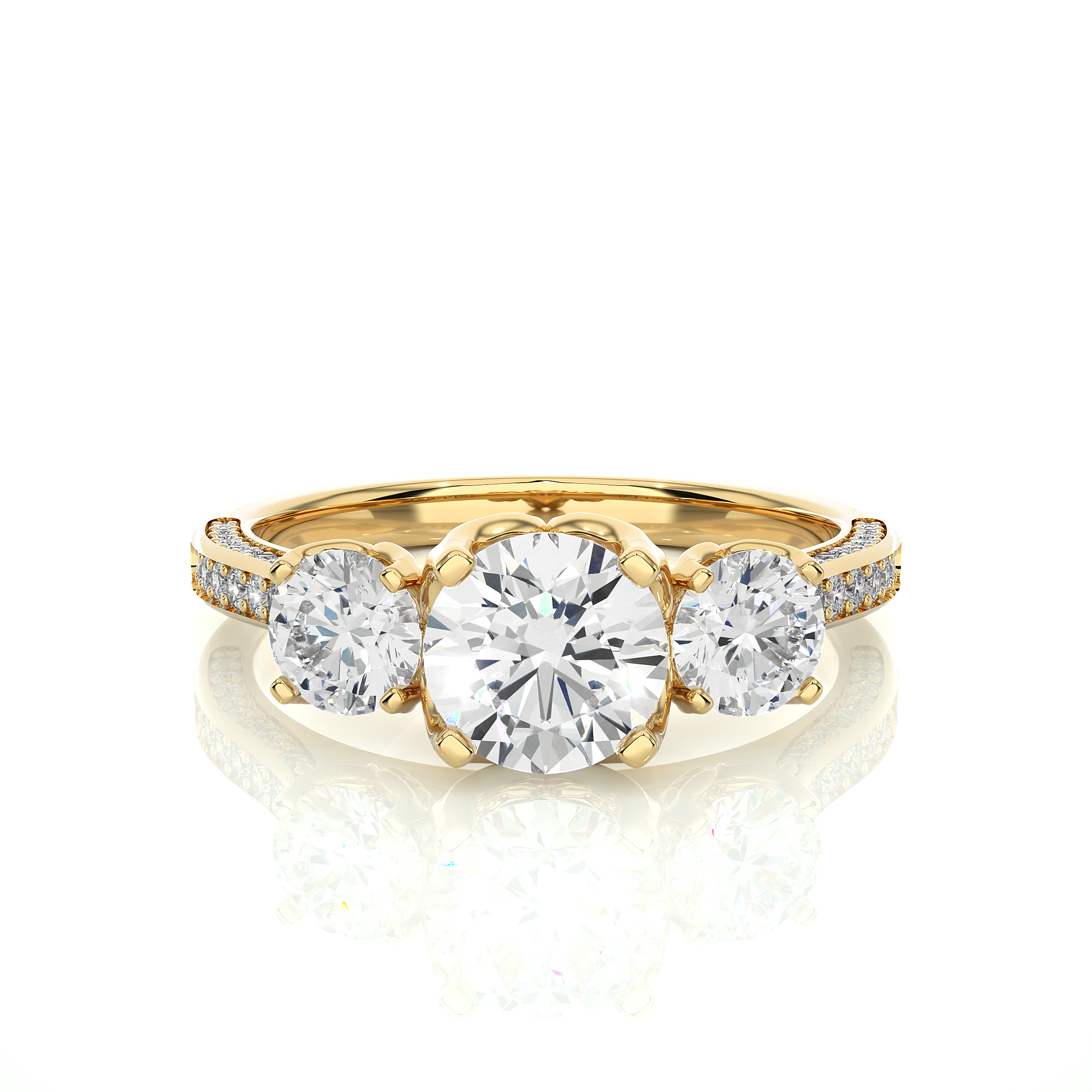 Radiant Reverie Solitaire Lab Grown Diamond Ring