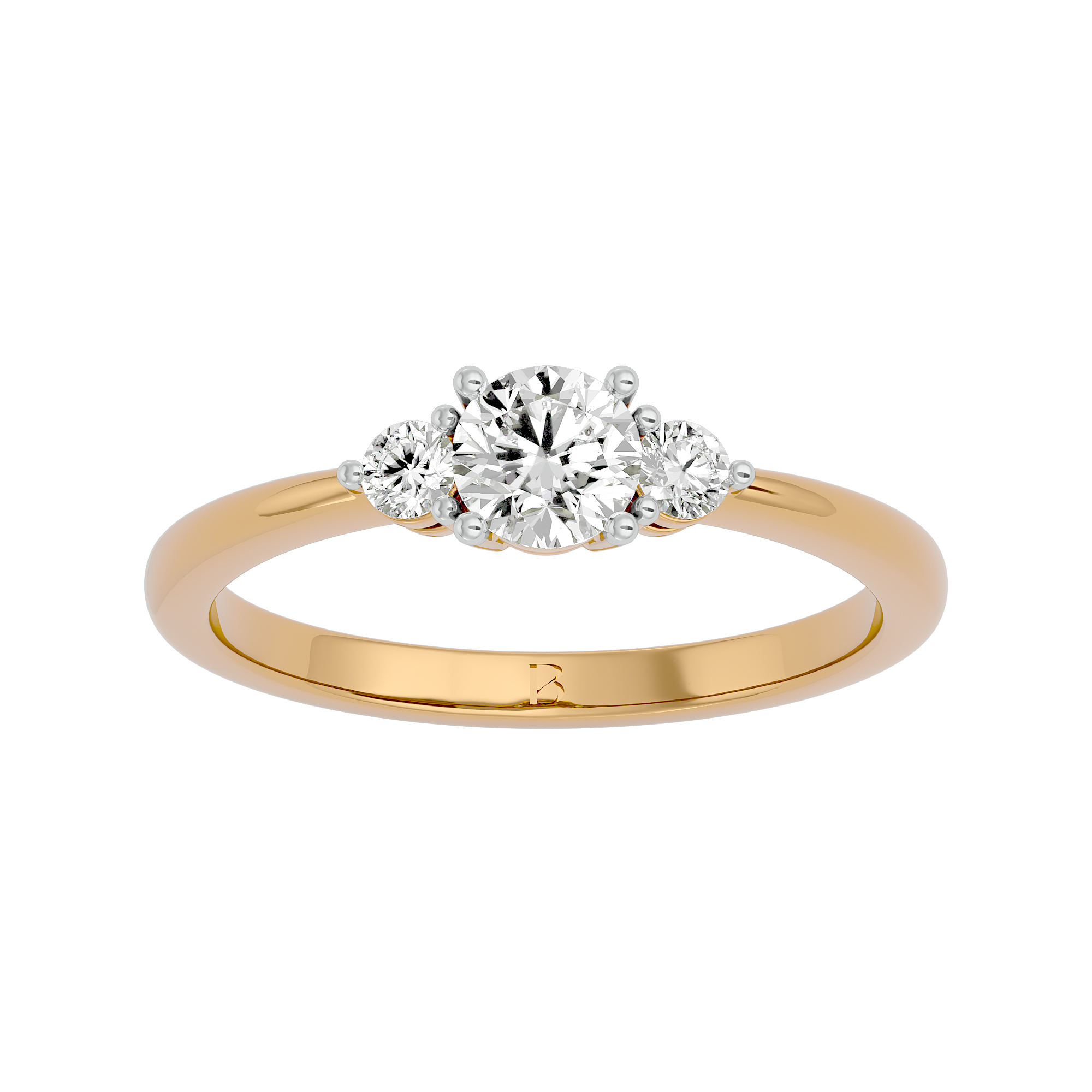 Solitaire Ring in 14Kt Yellow Gold