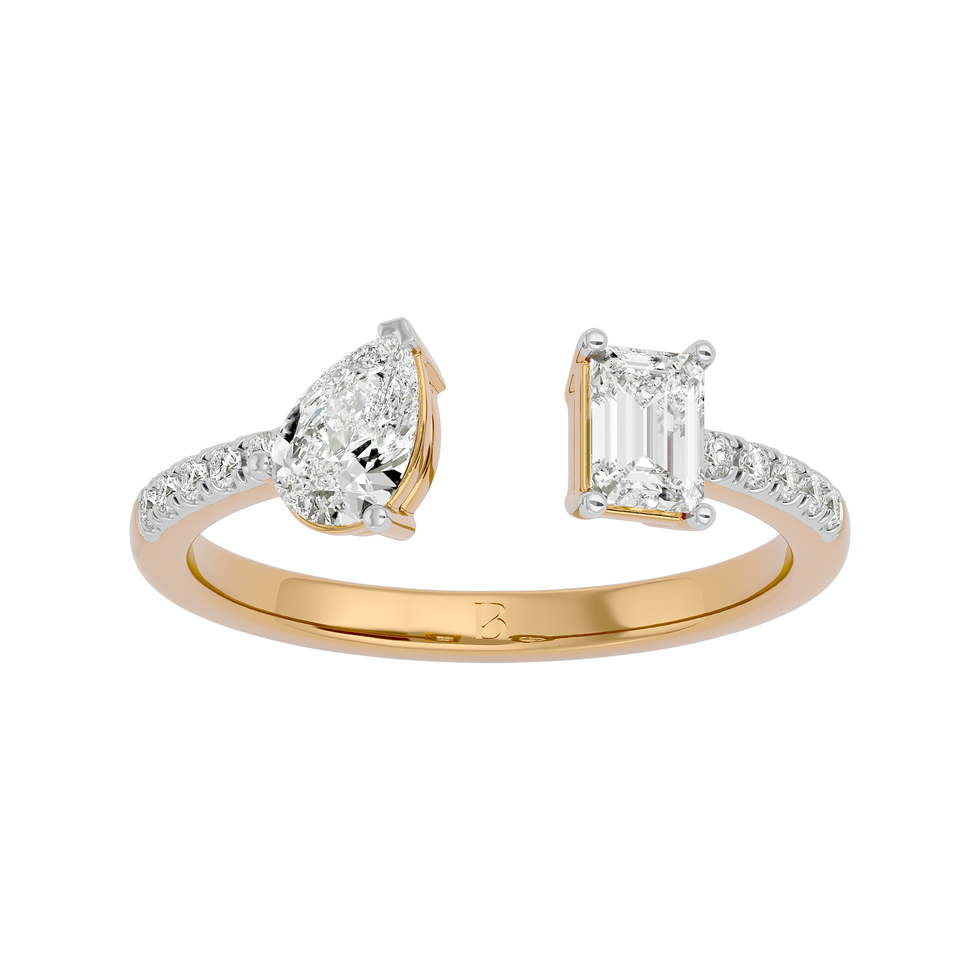 Lab Grown Solitaire Diamond Ring in 14Kt Yellow Gold
