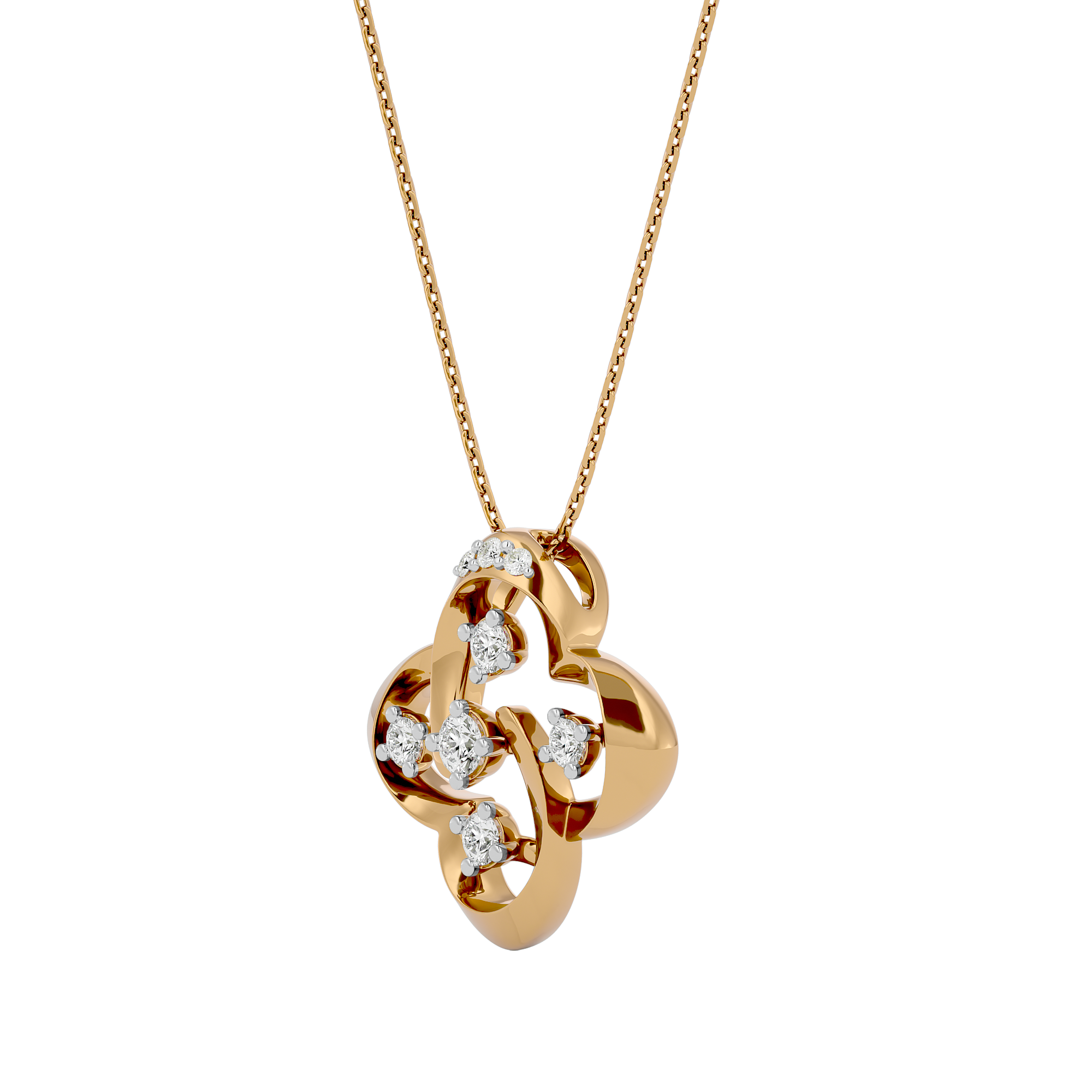 Regal Gleam Lab Grown Diamond Pendant