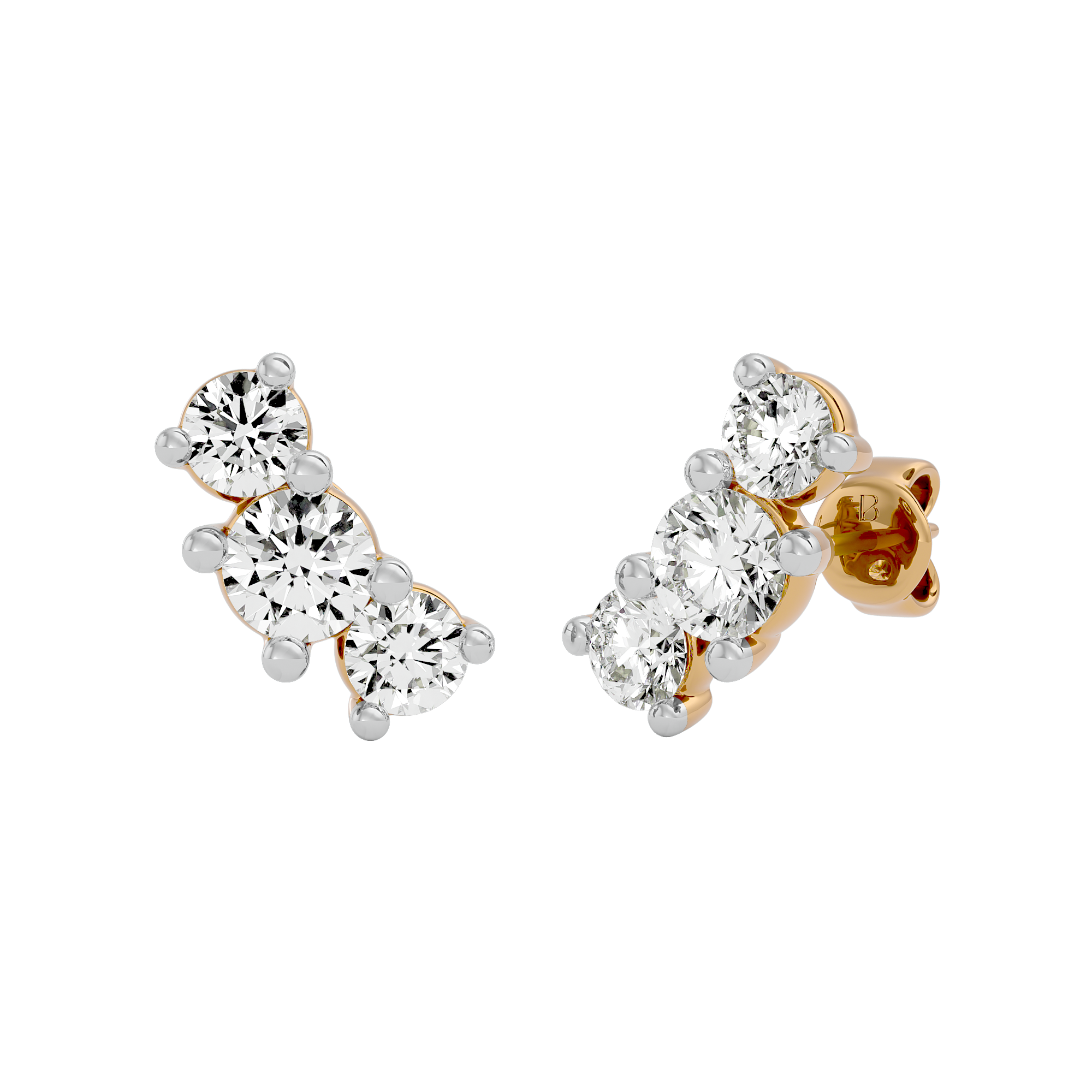 Eternal Radiance Solitaire Lab Grown Diamond Earrings