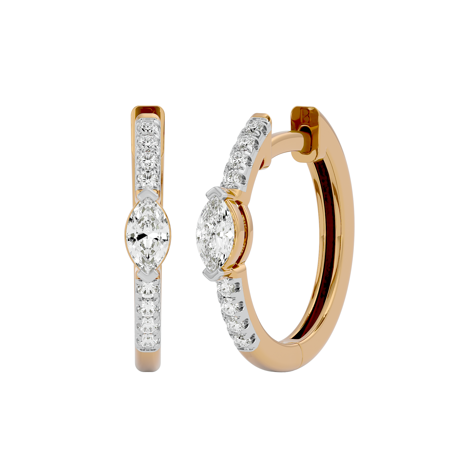 Opulent Marquise Lab Grown Diamond Earrings