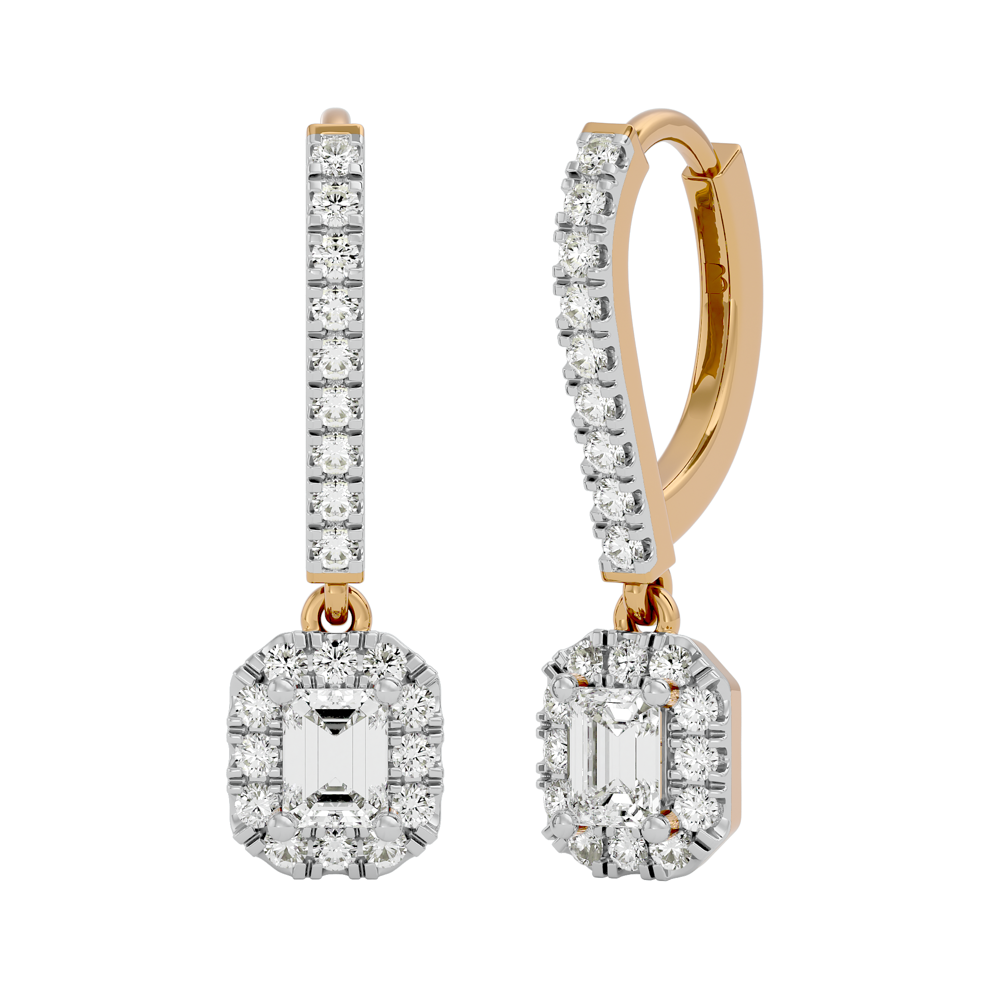 Regal Cascade Solitaire Lab Grown Diamond Earrings