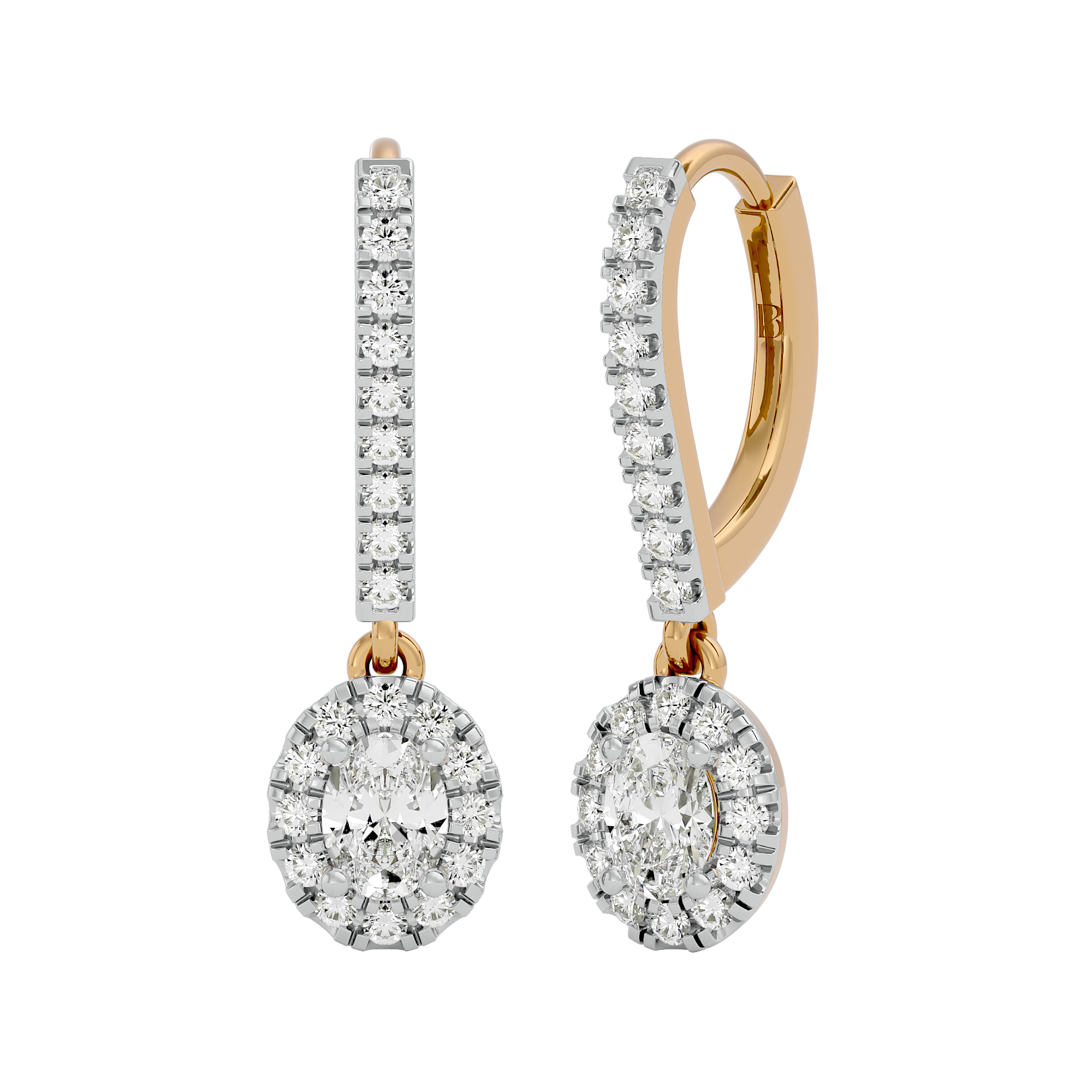 Angelic Drop Solitaire Lab Grown Diamond Earrings