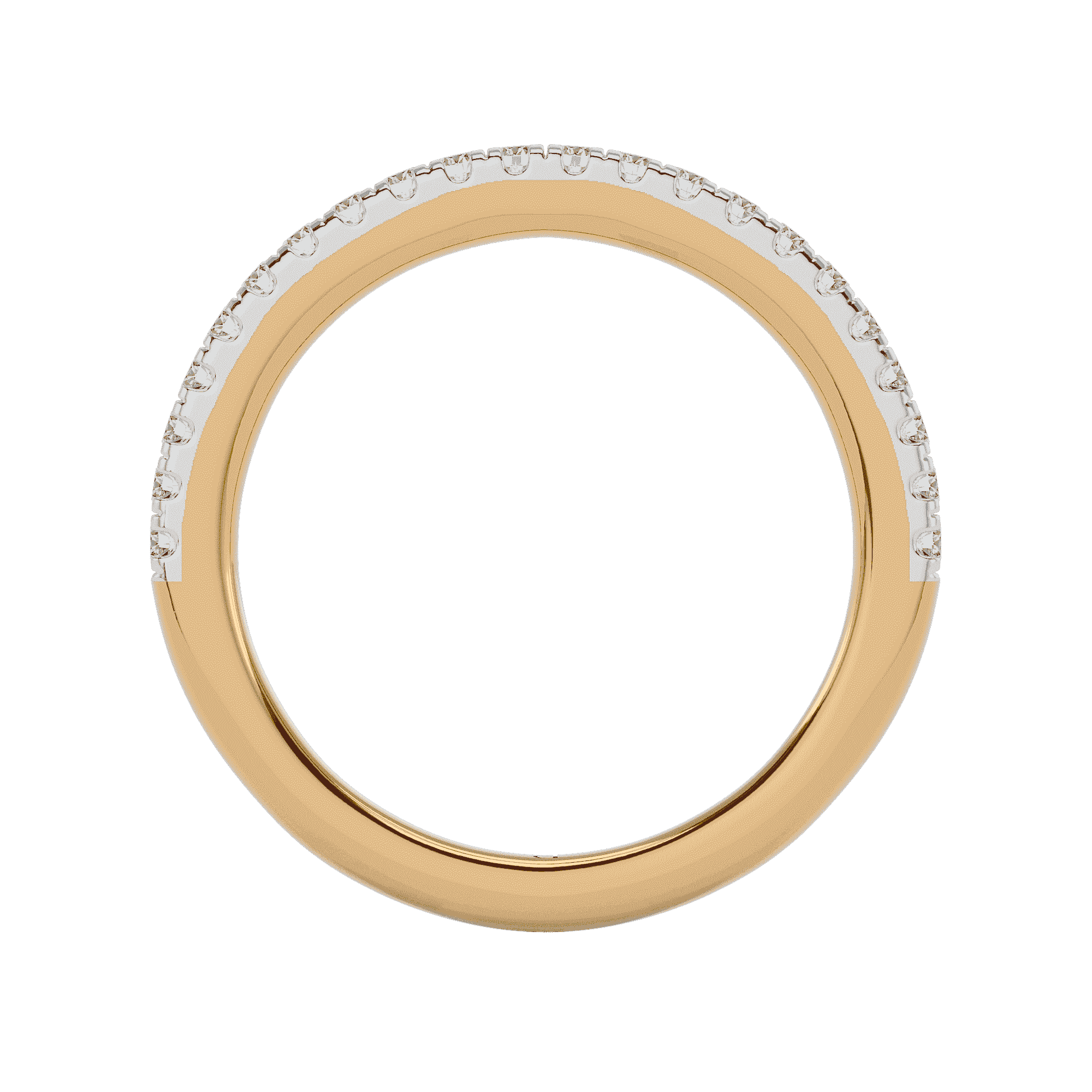 0.28 Ct Solitaire Promise Ring in Yellow Gold - Blu Diamonds