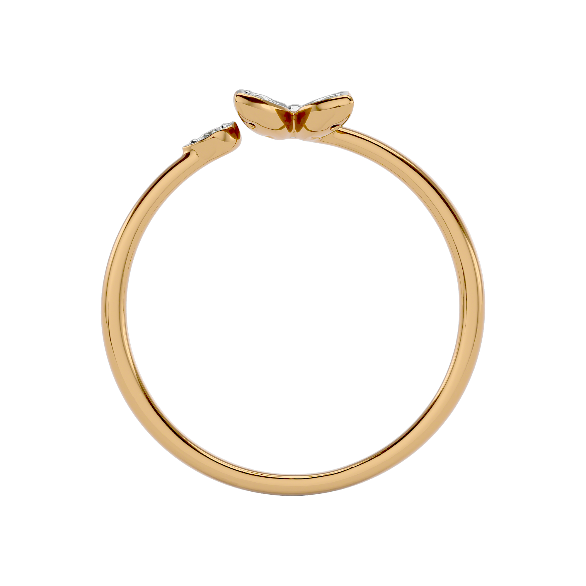 0.87 carat Daily Wear Diamond Ring in 14Kt Yellow Gold - Blu Diamonds