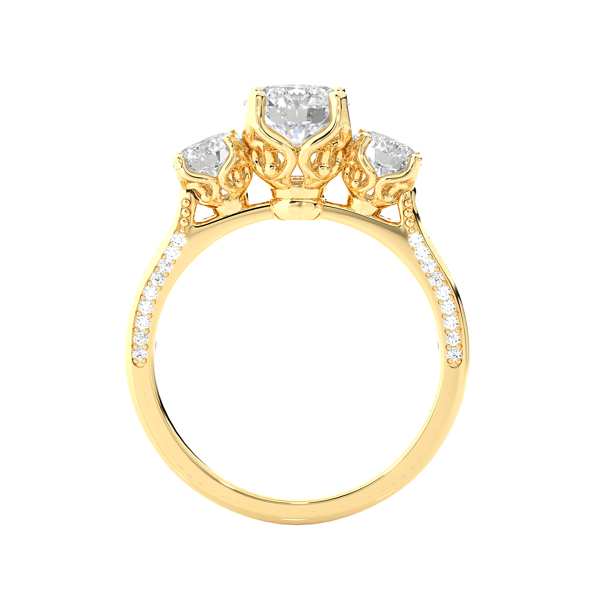 Radiant Reverie Solitaire Lab Grown Diamond Ring