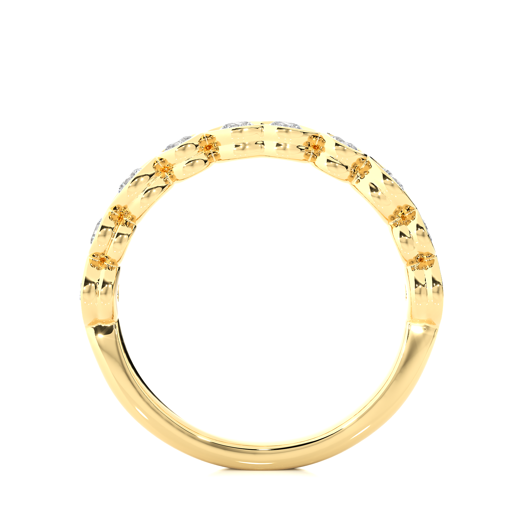 Symphony of Hearts Solitaire Lab Grown Diamond Ring
