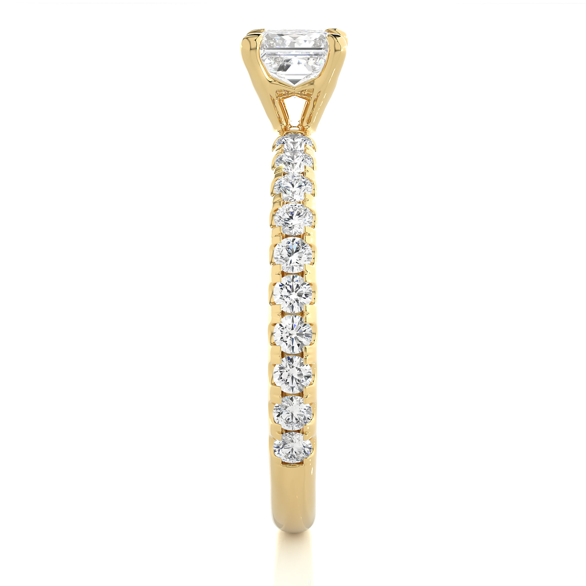 1.01Ct Solitaire Diamond Round Cut Ring in 14Kt Gold - Blu Diamonds