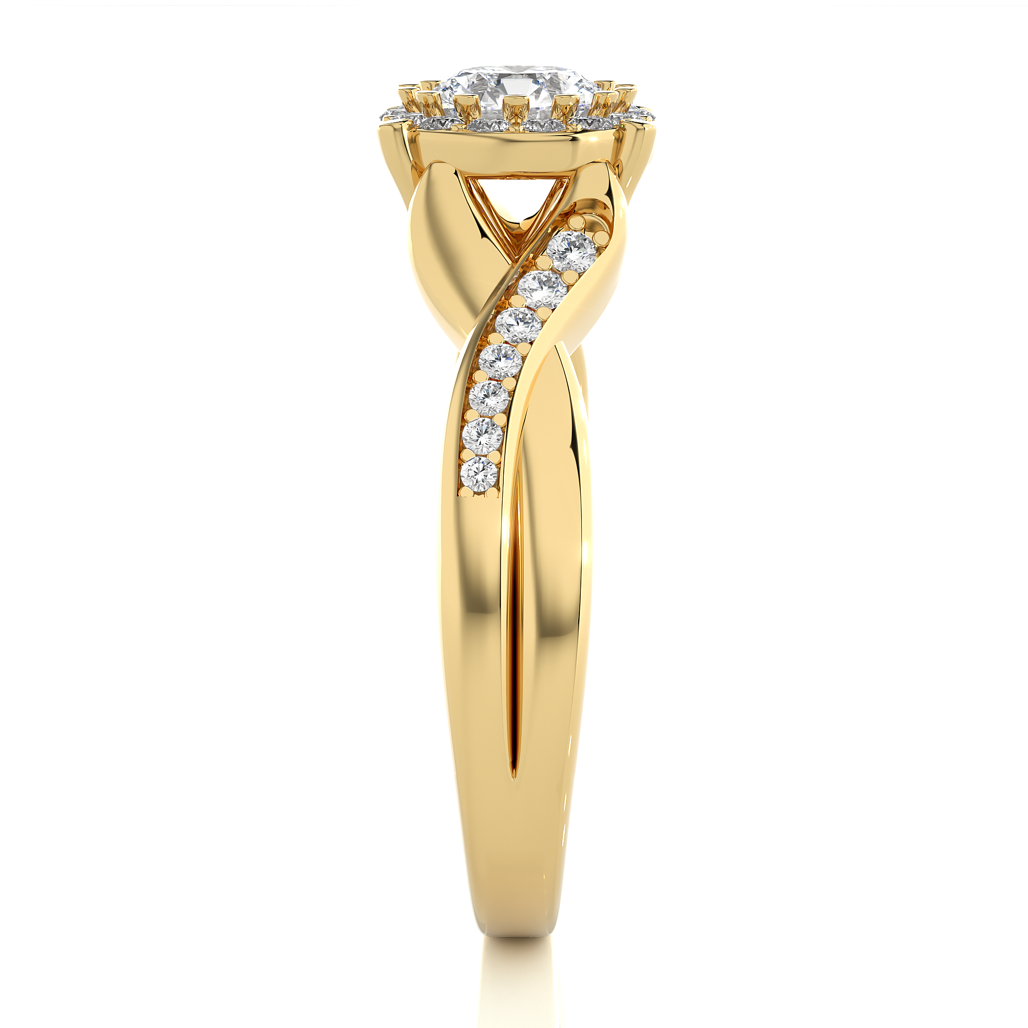 Wisteria Solitaire Lab Grown Diamond Ring