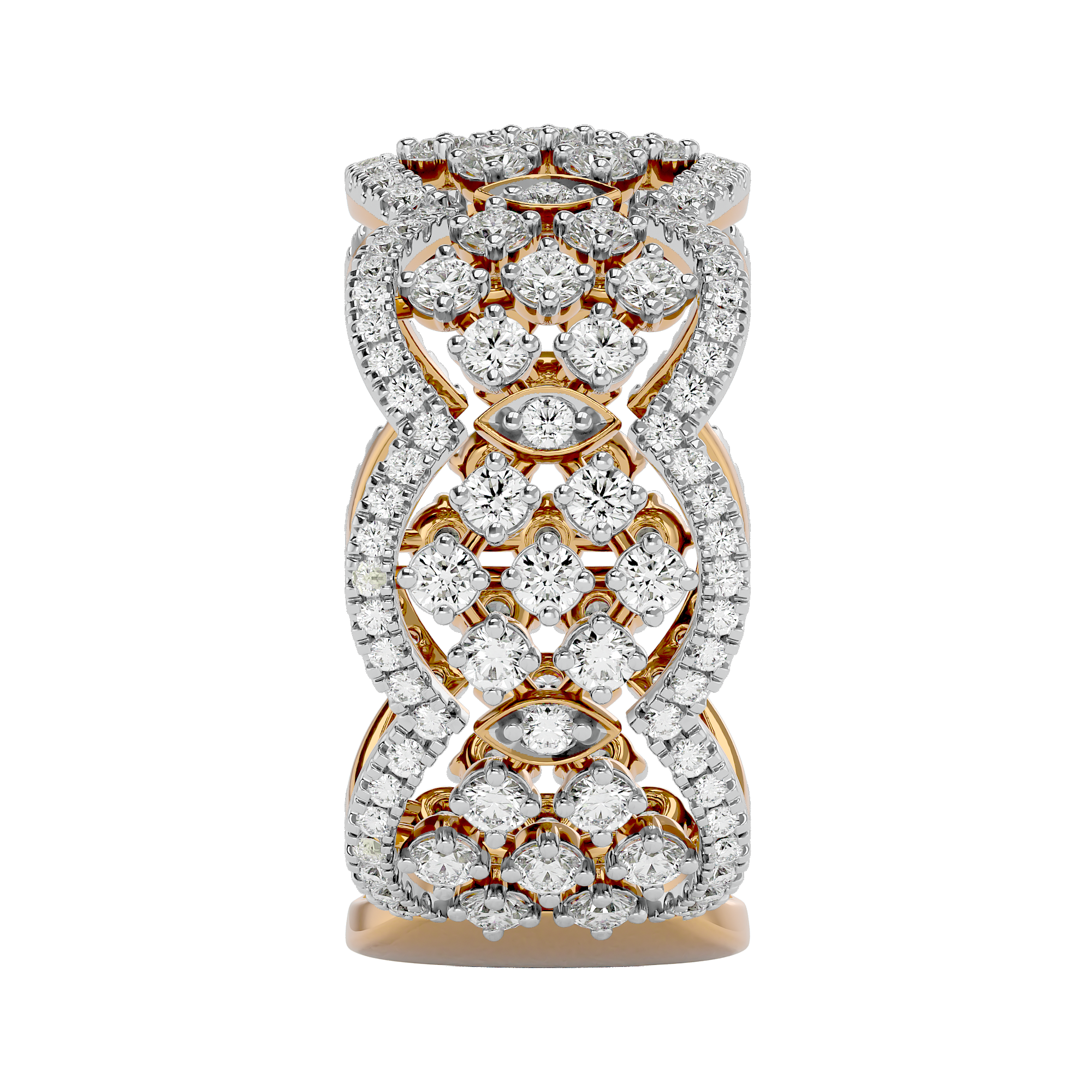 1 Carat Eternity Diamond Ring in Yellow Gold - Blu Diamonds