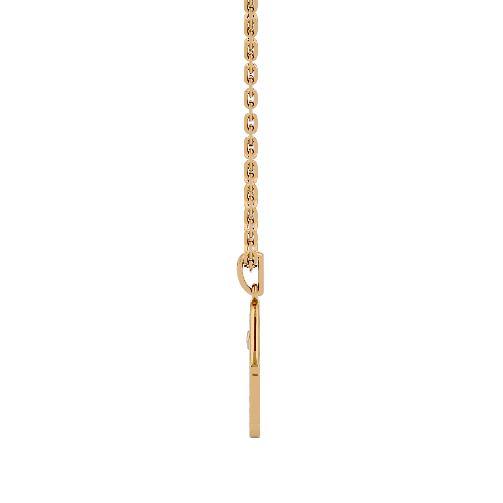 Hamsa Evil Eye Lab Grown Diamond Pendant