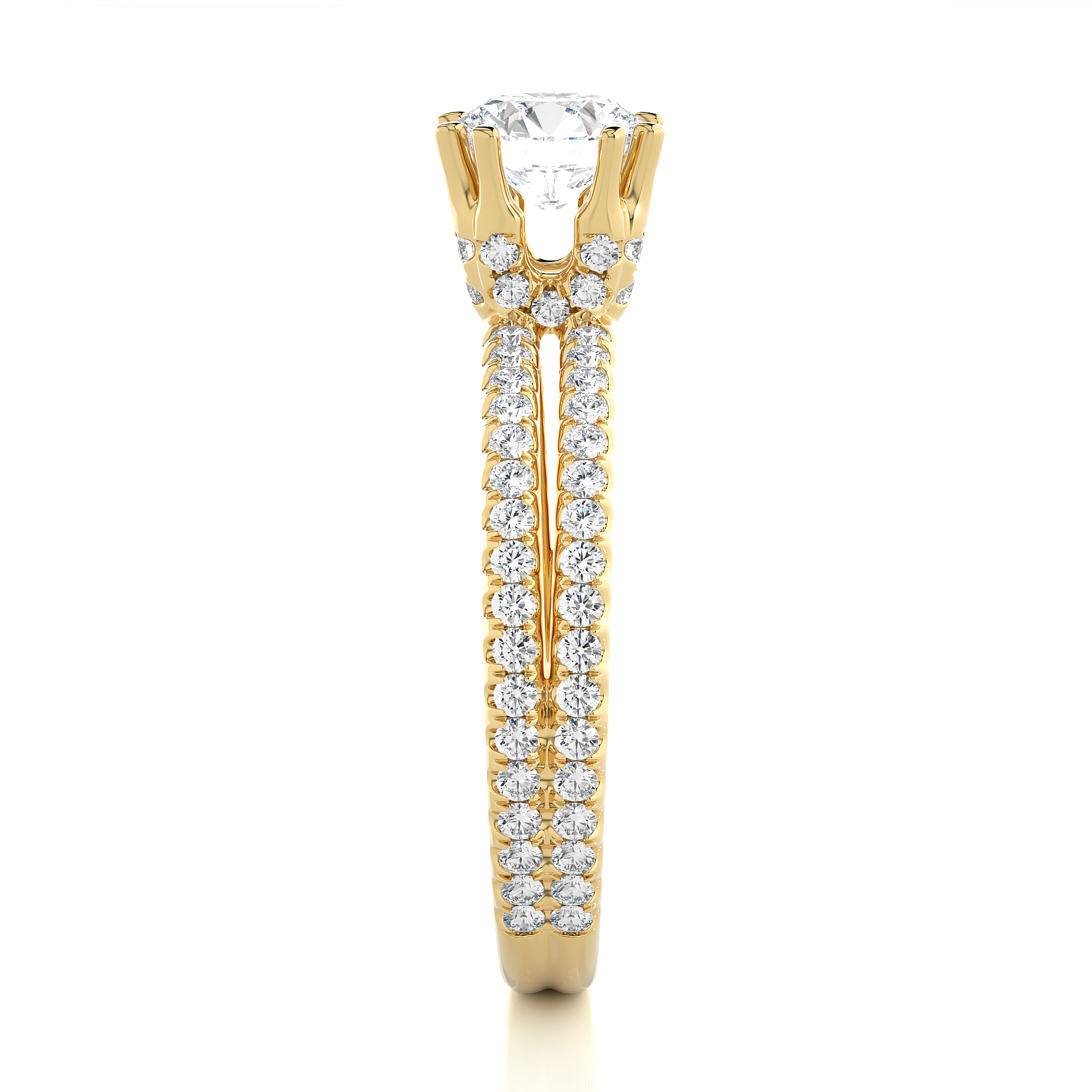 Love Song Rose Solitaire Lab Grown Diamond Ring
