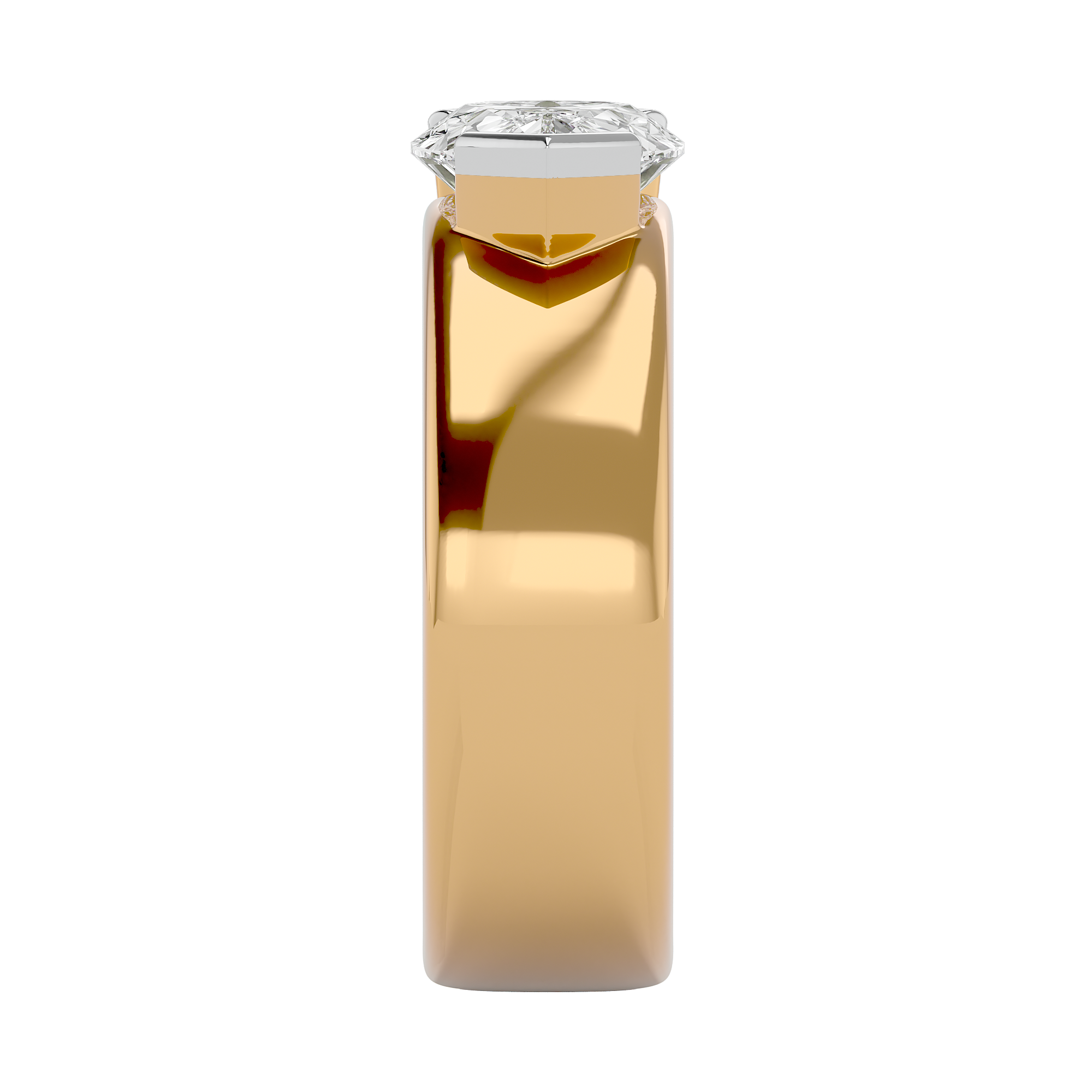 Ethereal Pear Sparkle White Gold Ring