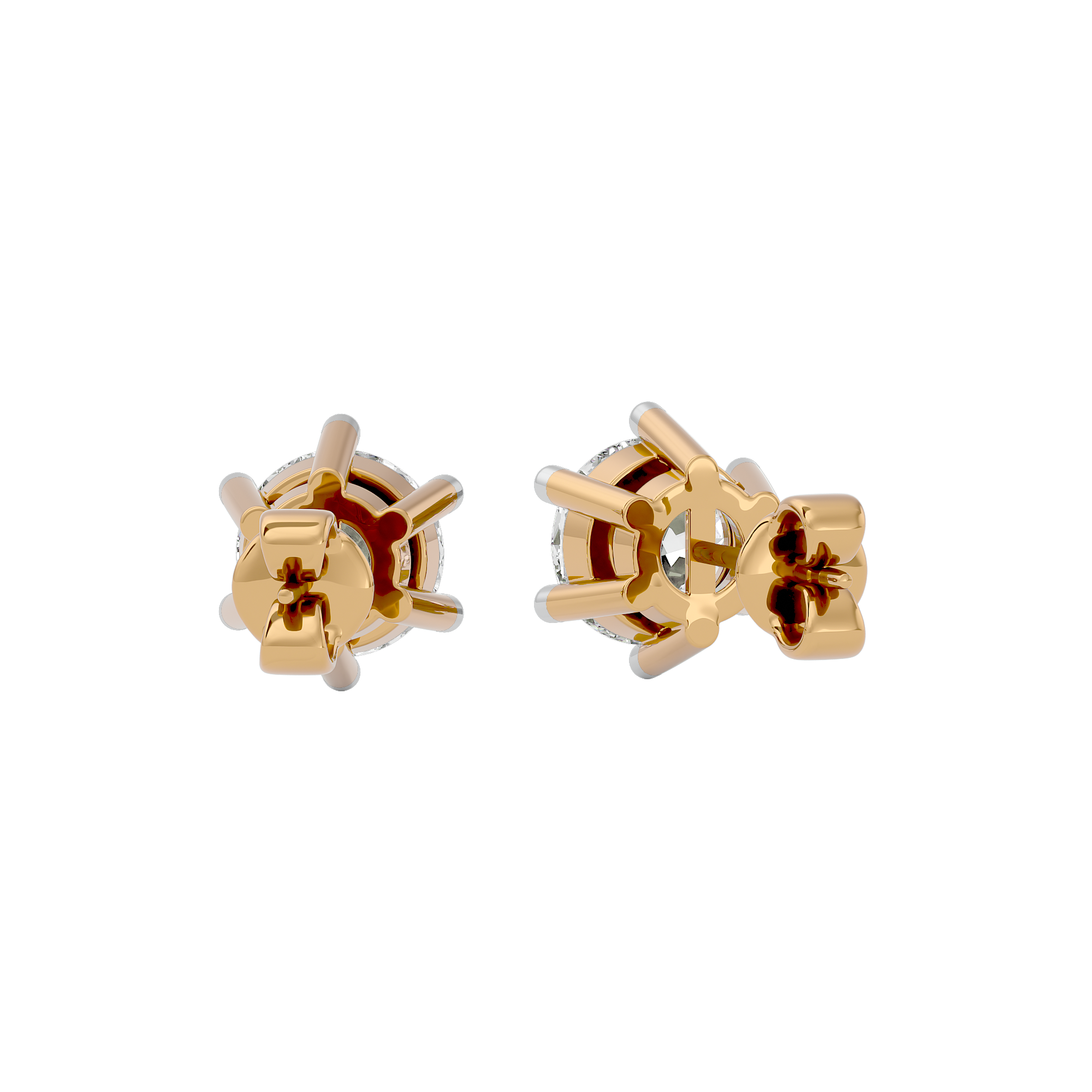 Timeless Allure Solitaire Lab Grown Diamond Earrings