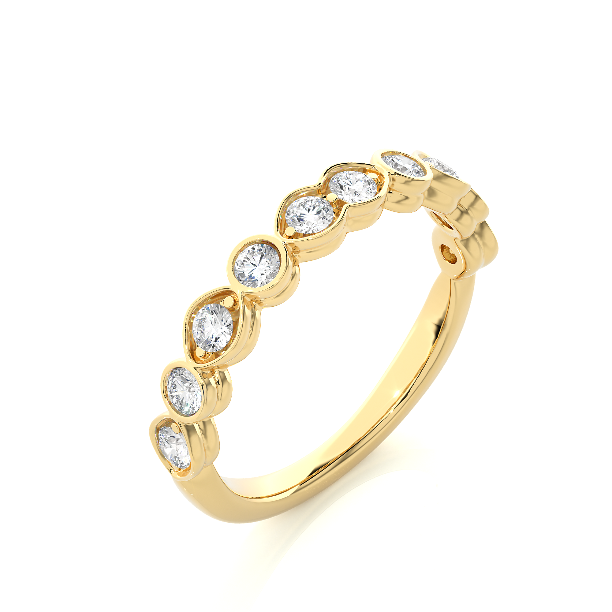 Symphony of Hearts Solitaire Lab Grown Diamond Ring