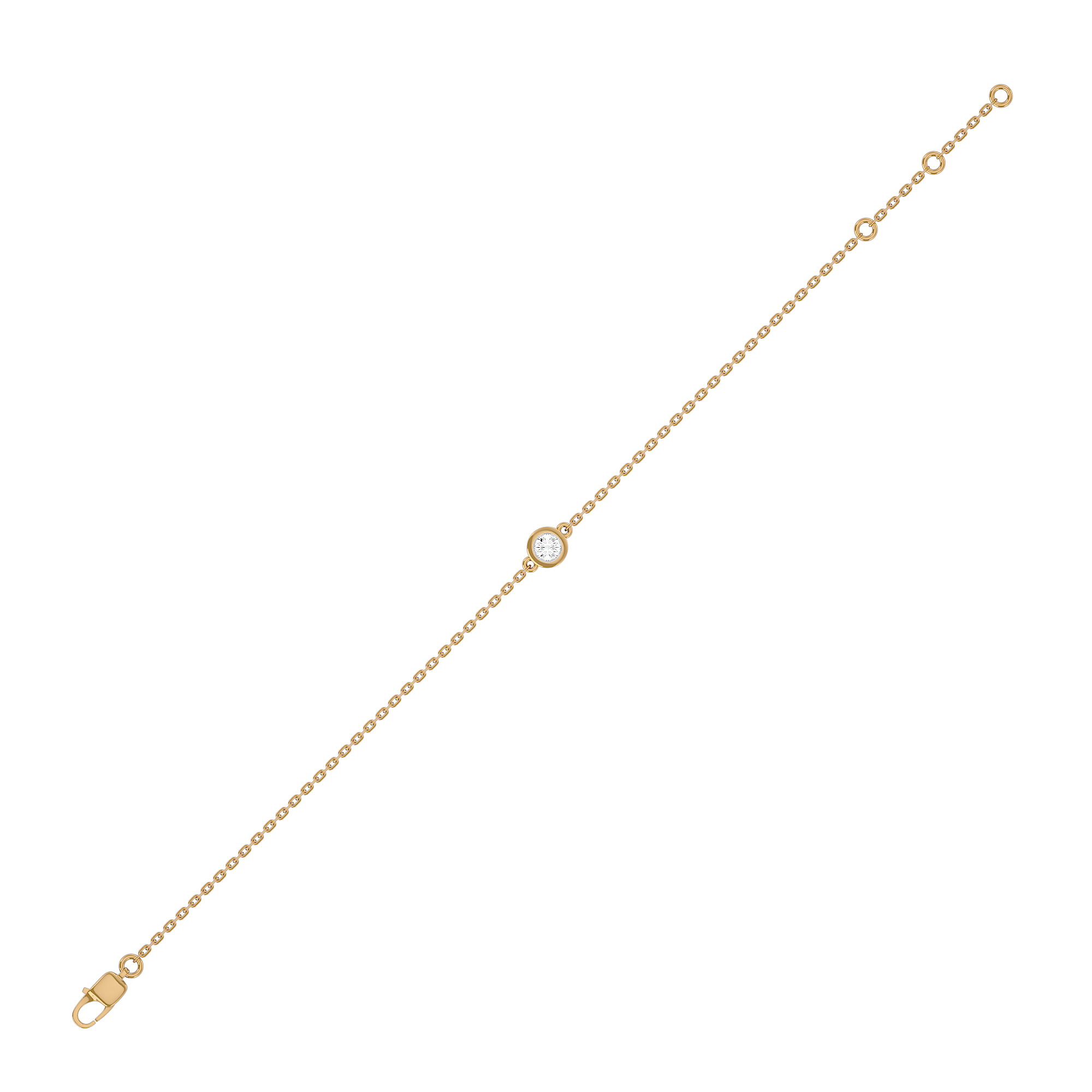 Regal Radiance Solitaire Lab Grown Diamond Bracelet