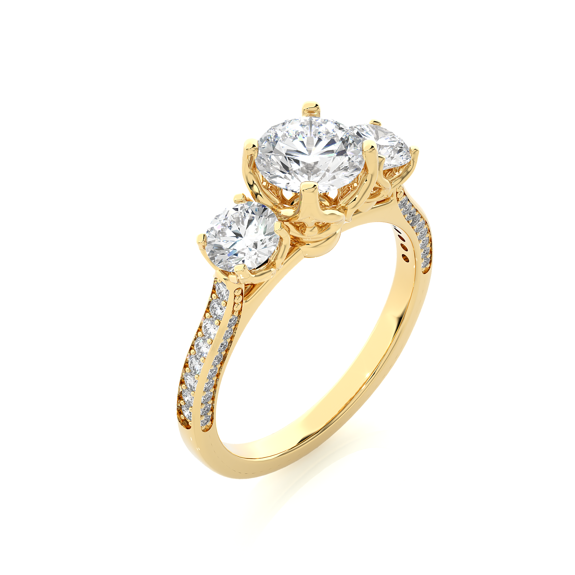 Radiant Reverie Solitaire Lab Grown Diamond Ring