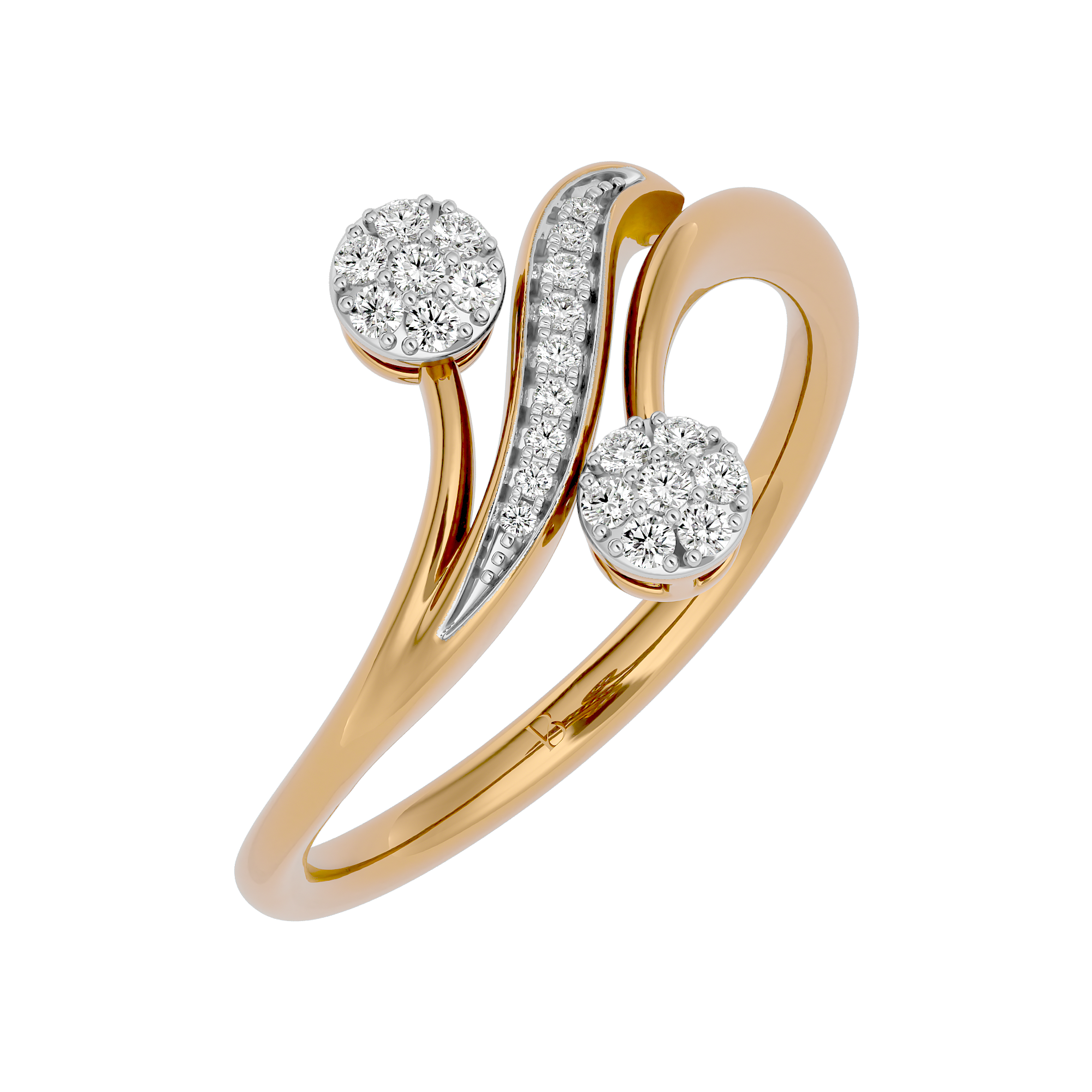 Yellow Gold 0.14Ct Eternity Diamond Ring - Blu Diamonds