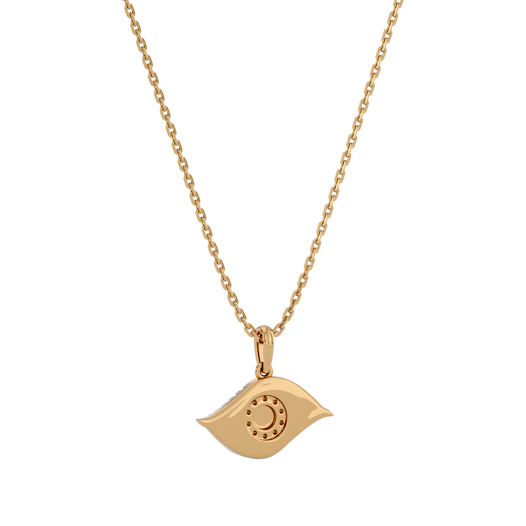 Sparkling Evil Eye Lab Grown Diamond Pendant