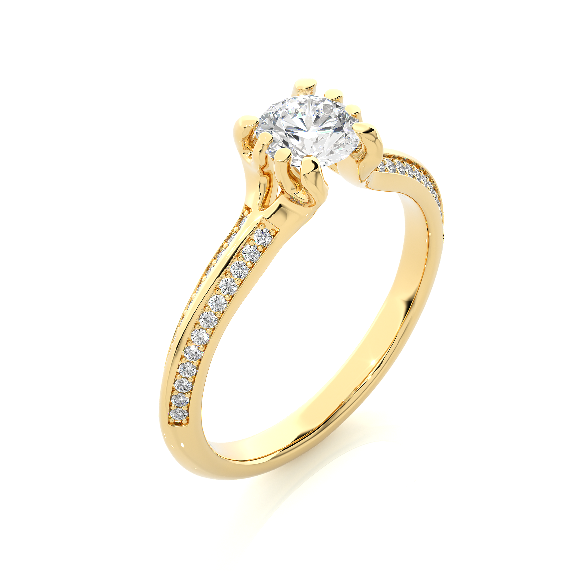 Blitzen Solitaire Lab Grown Diamond Ring
