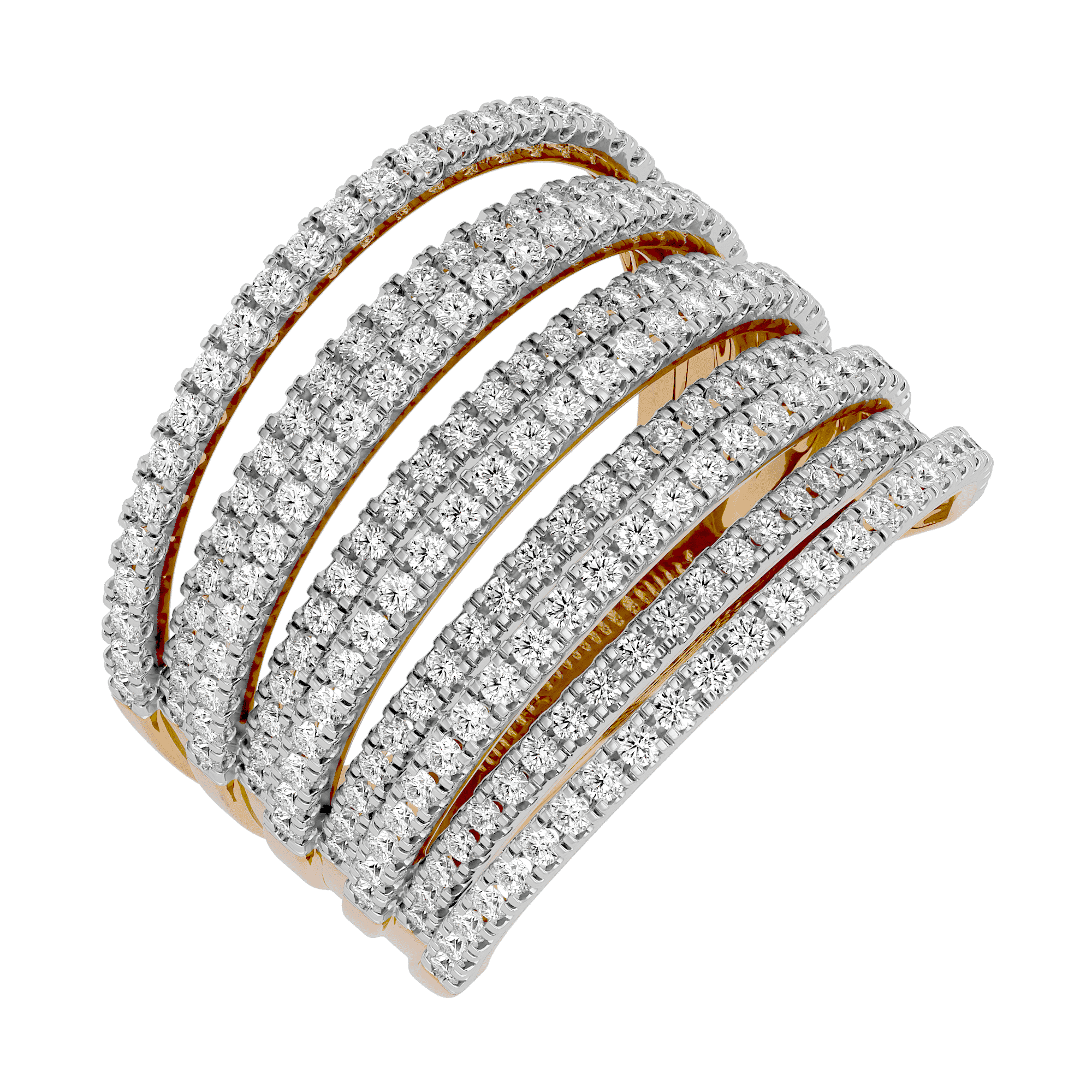 1.47Ct Wedding Diamond Ring in Yellow Gold - Blu Diamonds