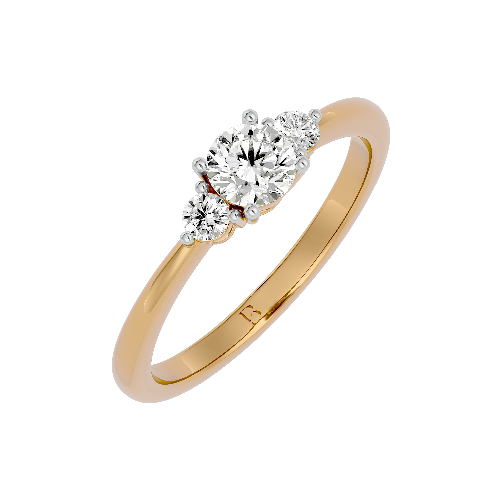 Lab Grown Solitaire Ring in Yellow Gold - Blu Diamonds