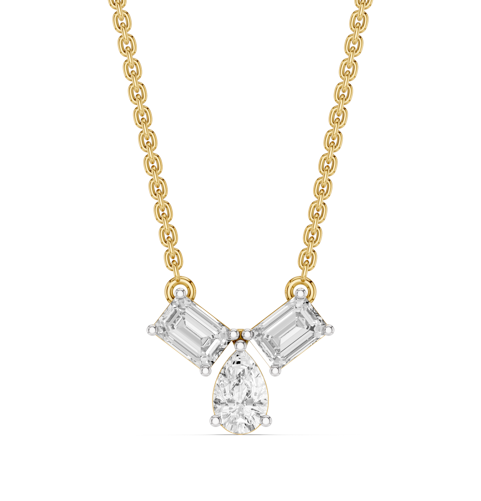 The Elarique Duo Diamond Pendant