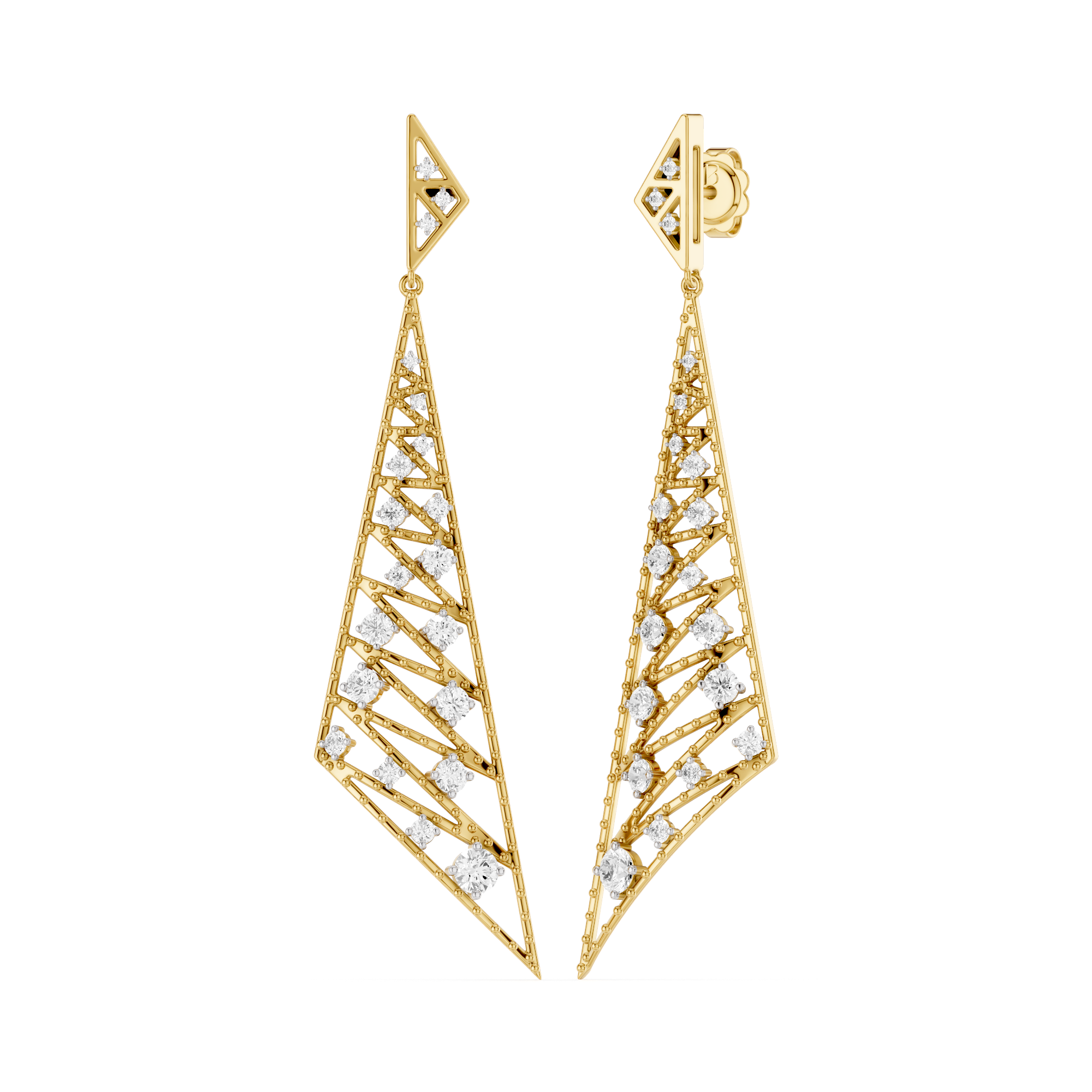 The Virelle Cascade Lab Grown Diamond Earrings