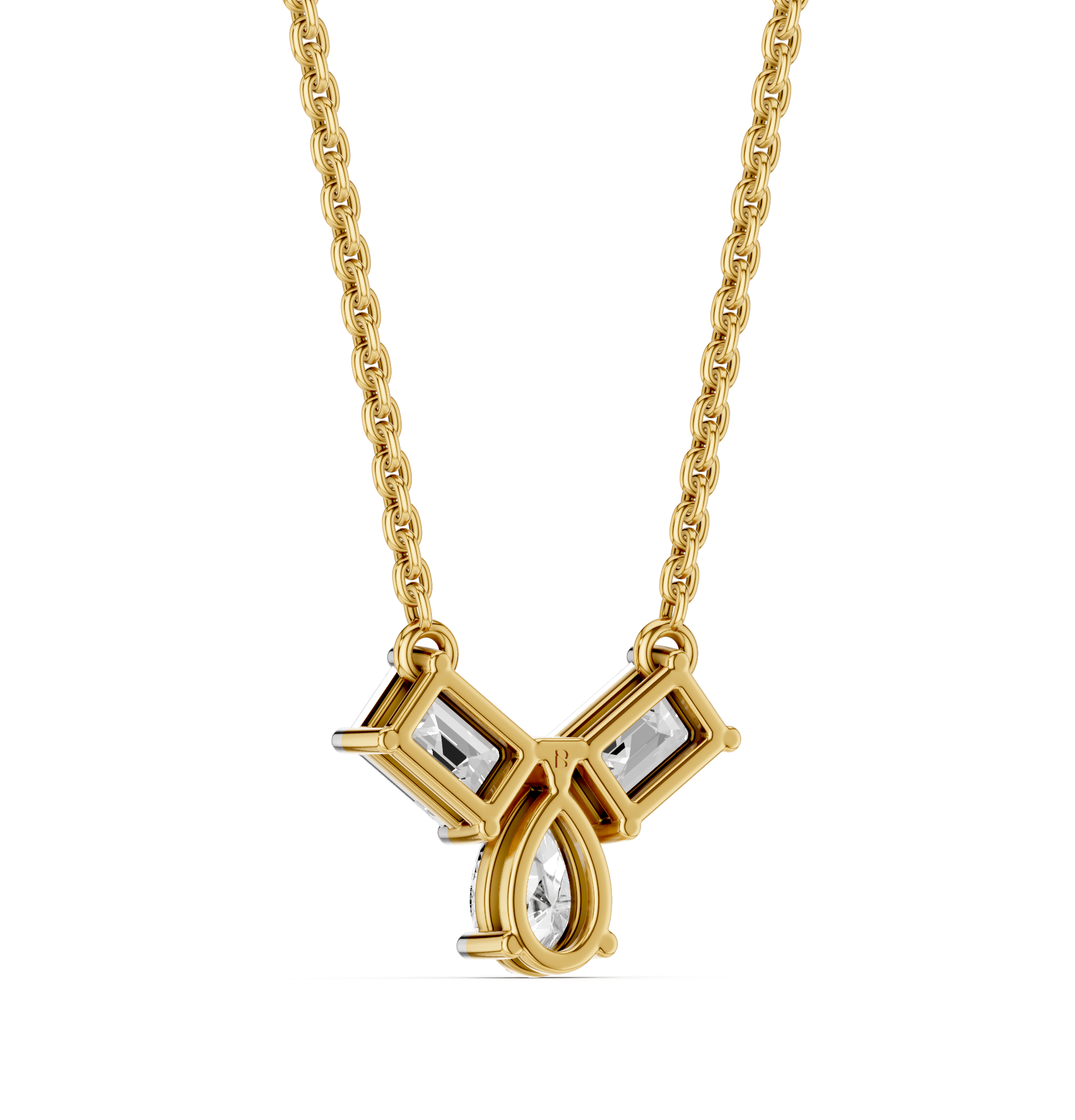 The Elarique Duo Diamond Pendant