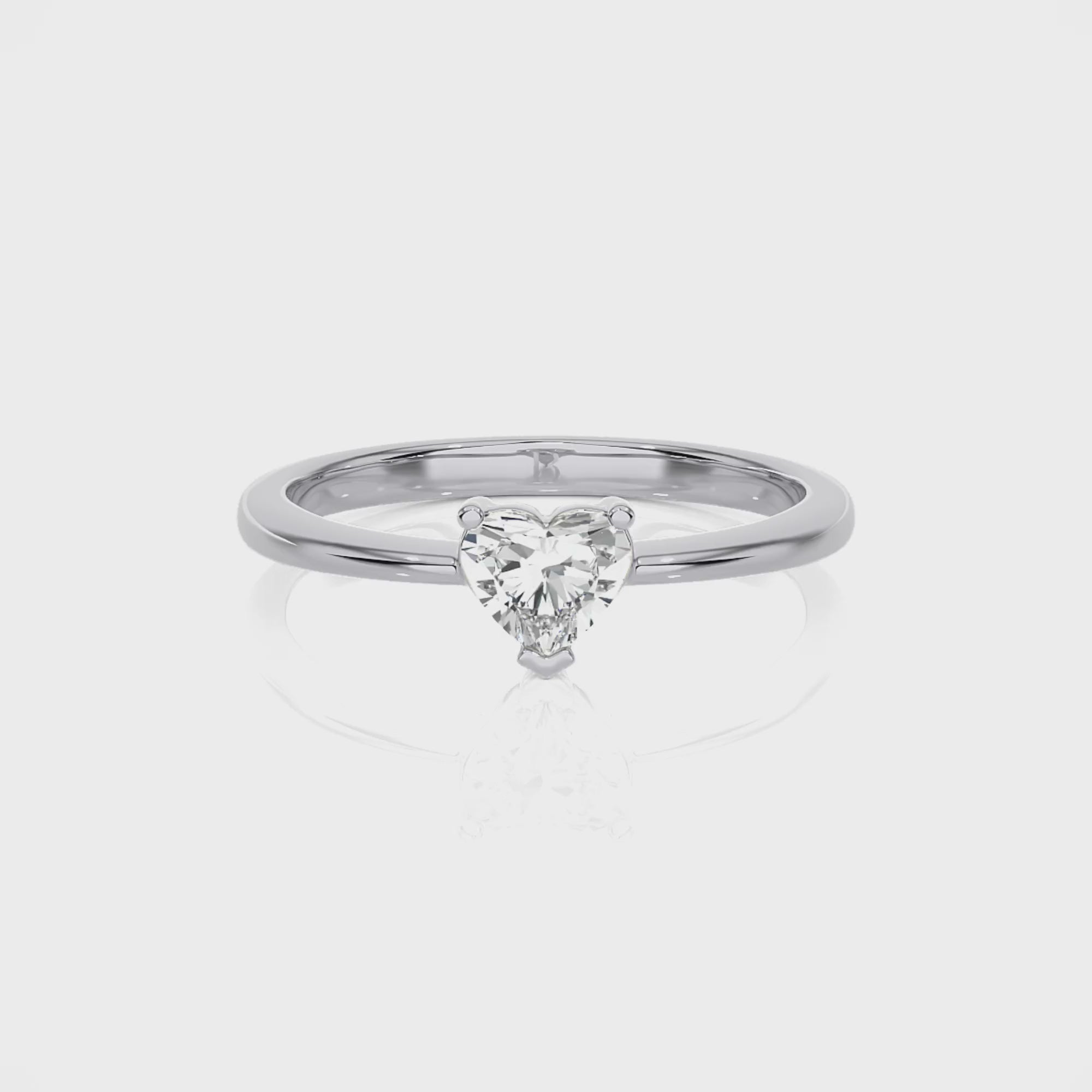 Love Knot Solitaire Lab Grown Diamond Ring - Rotation